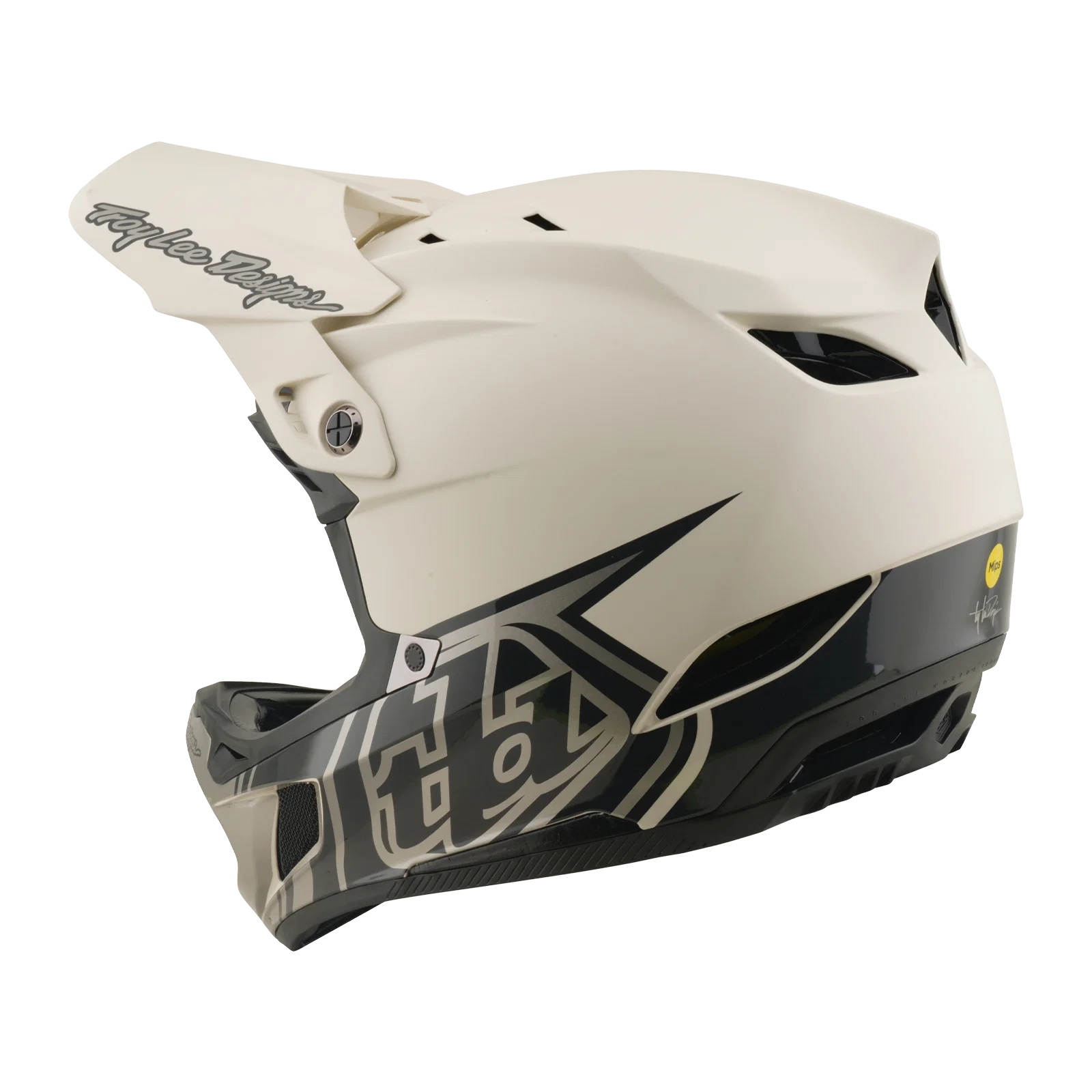 Kask MTB TROY LEE DESIGNS D4 COMPOSITE MIPS STEALTH PUMICE biały - Image 6