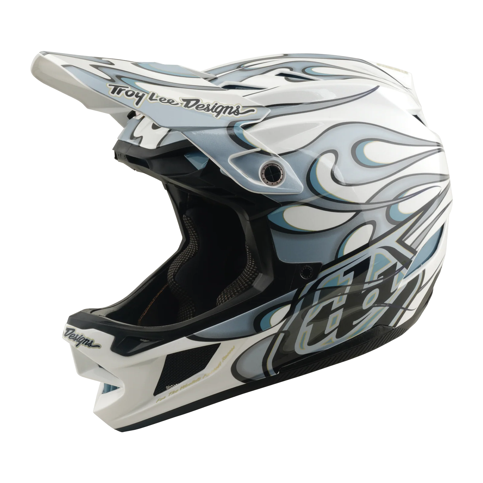 Kask MTB TROY LEE DESIGNS D4 COMPOSITE MIPS TORCHED biały/srebrny - Image 7