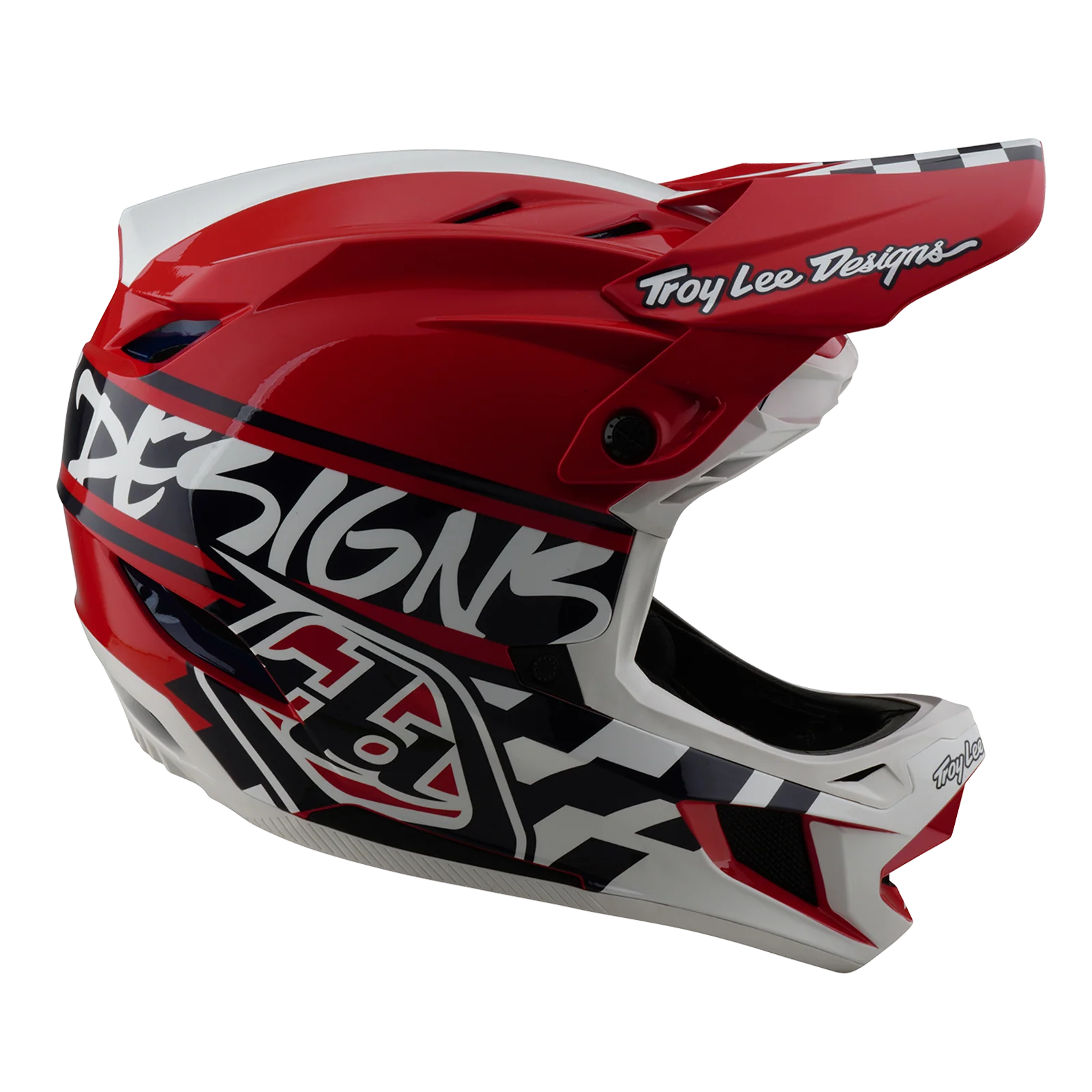 Kask MTB TROY LEE DESIGNS D4 POLYACRYLITE MIPS FIFTY 50 biały/czerwony - Image 2