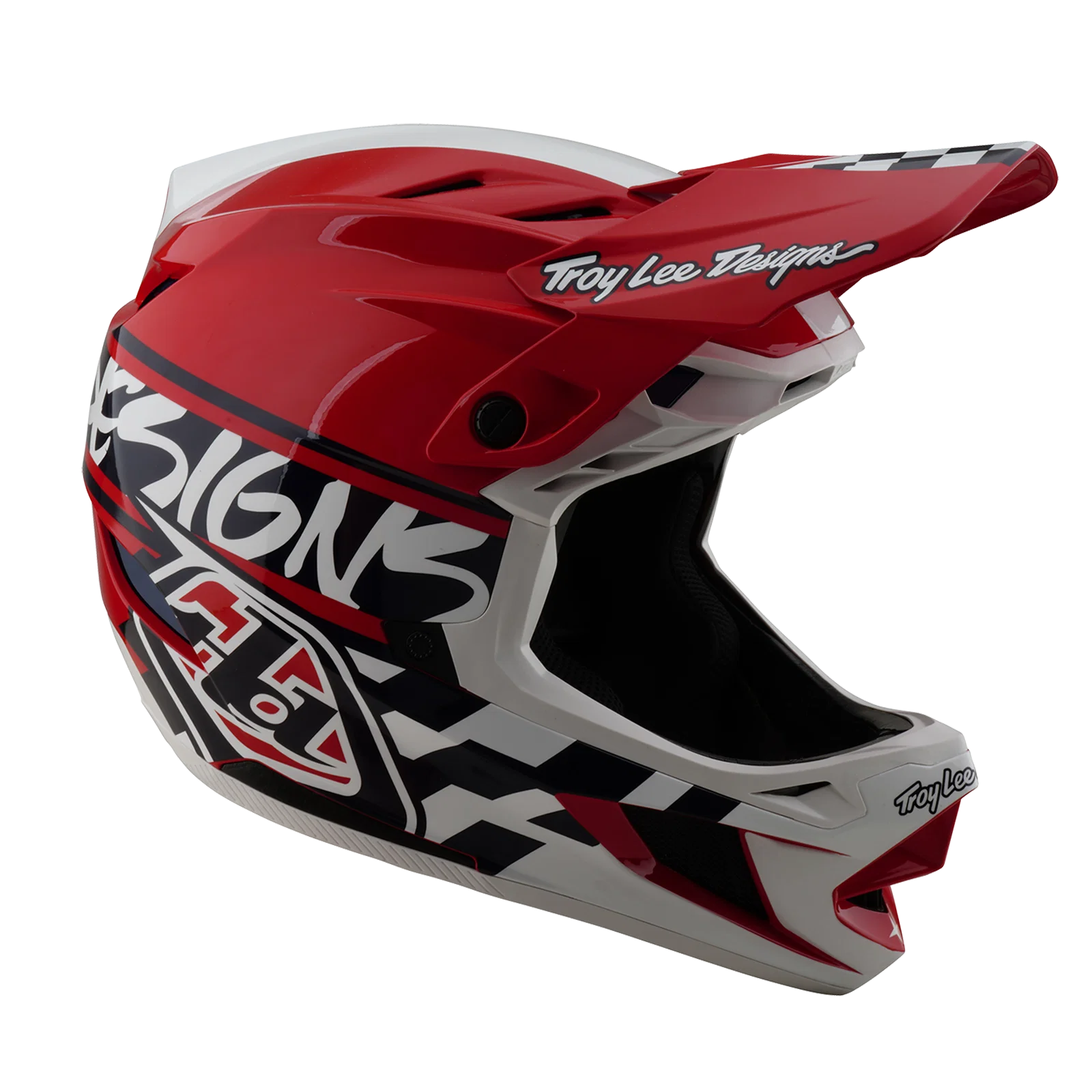 Kask MTB TROY LEE DESIGNS D4 POLYACRYLITE MIPS FIFTY 50 biały/czerwony - Image 3