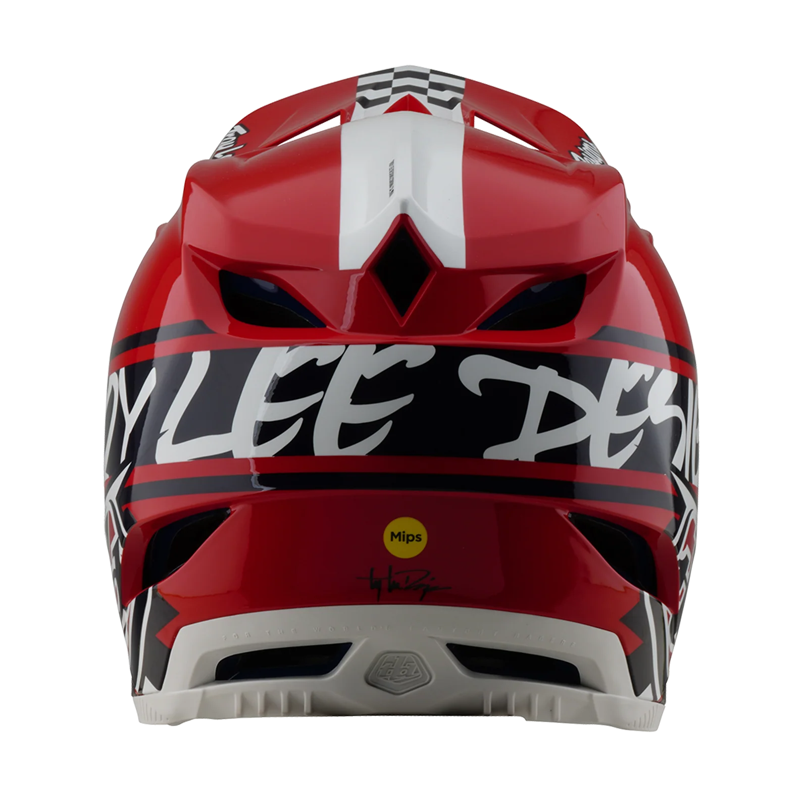 Kask MTB TROY LEE DESIGNS D4 POLYACRYLITE MIPS FIFTY 50 biały/czerwony - Image 5