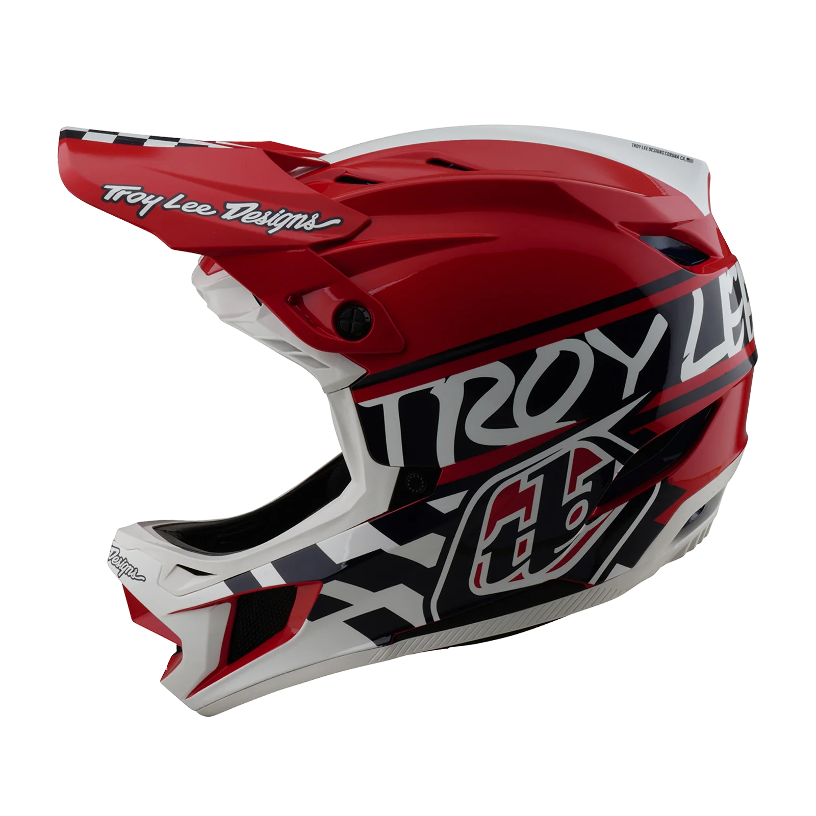 Kask MTB TROY LEE DESIGNS D4 POLYACRYLITE MIPS FIFTY 50 biały/czerwony - Image 7