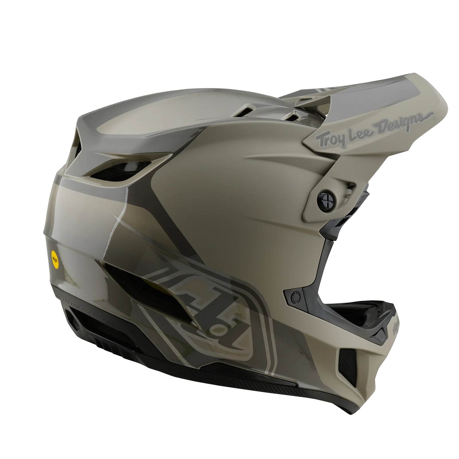 Kask MTB Troy Lee Design D4 POLYACRYLITE MIPS SHADOW Khaki - Image 3