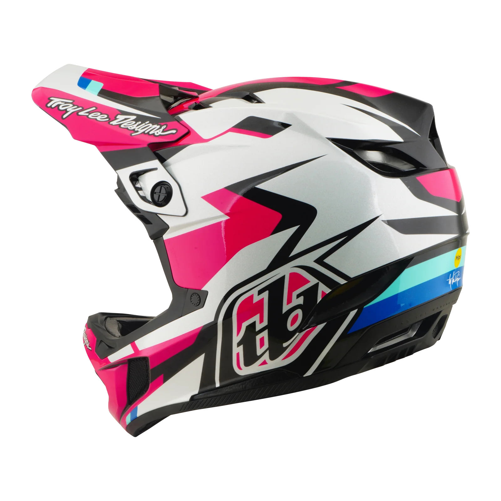 Kask MTB TROY LEE DESIGNS D4 POLYACRYLITE MIPS ROAMER Magenta - Image 3