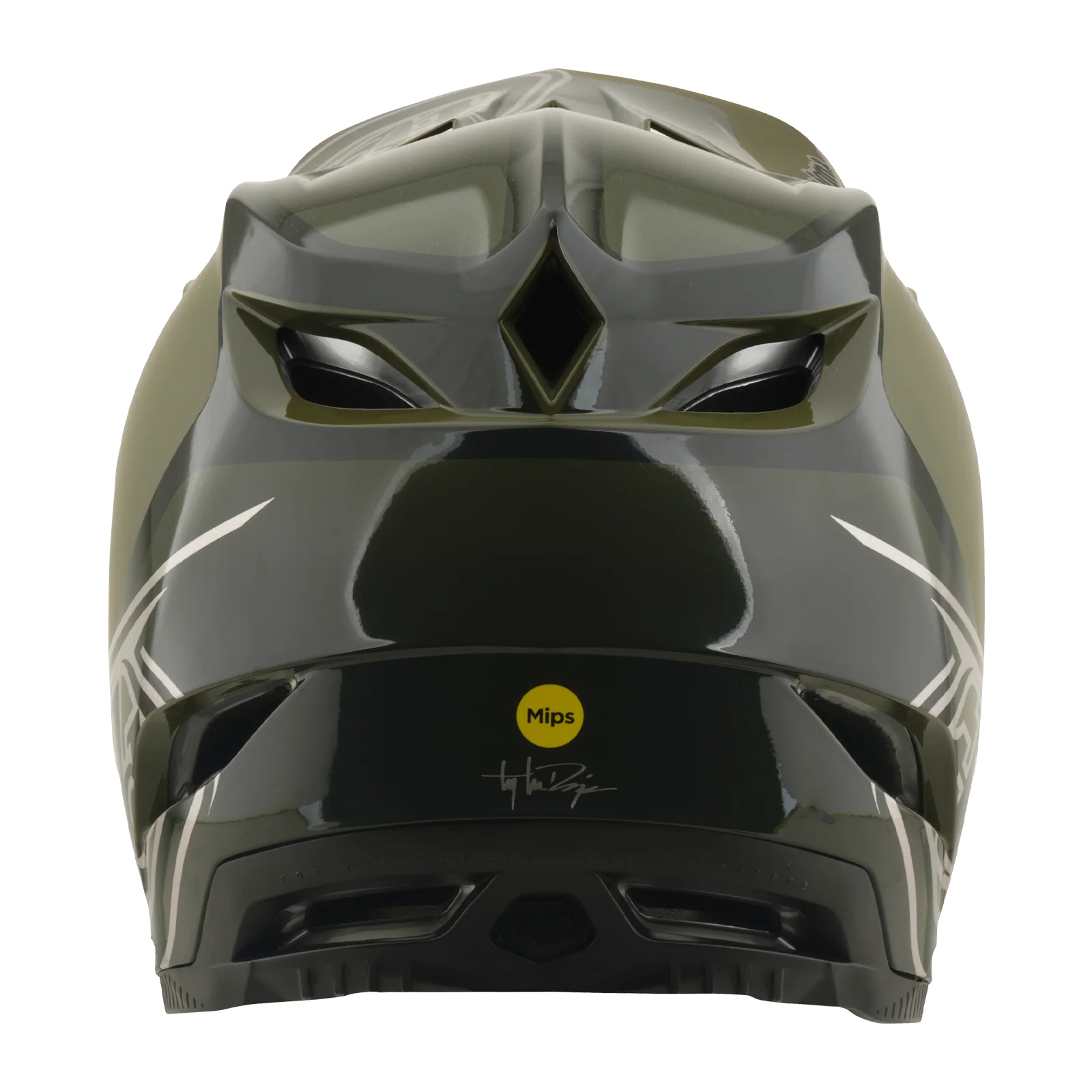 Kask MTB TROY LEE DESIGNS D4 POLYACRYLITE MIPS SHADOW BEETLE Khaki - Image 4