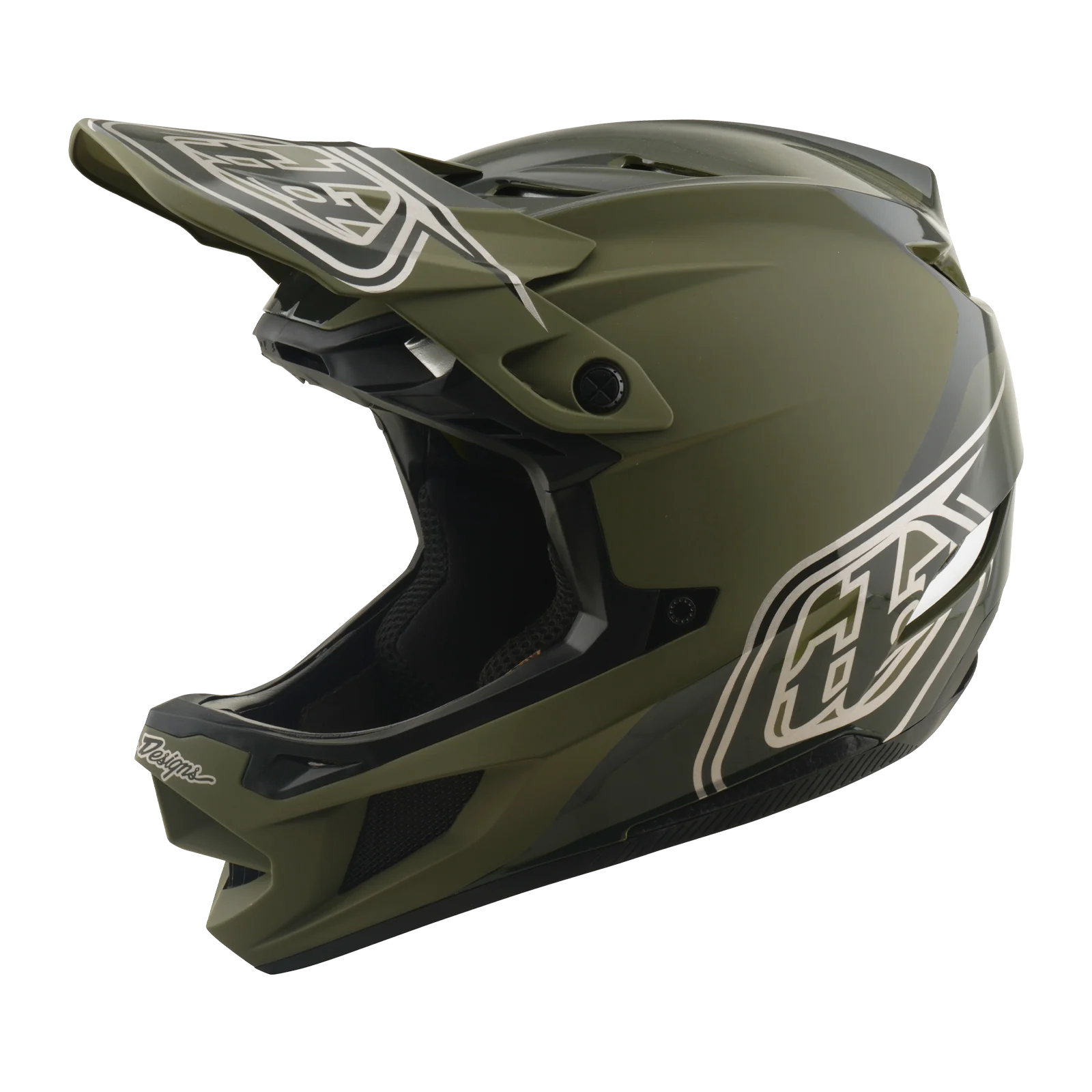 Kask MTB TROY LEE DESIGNS D4 POLYACRYLITE MIPS SHADOW BEETLE Khaki - Image 7
