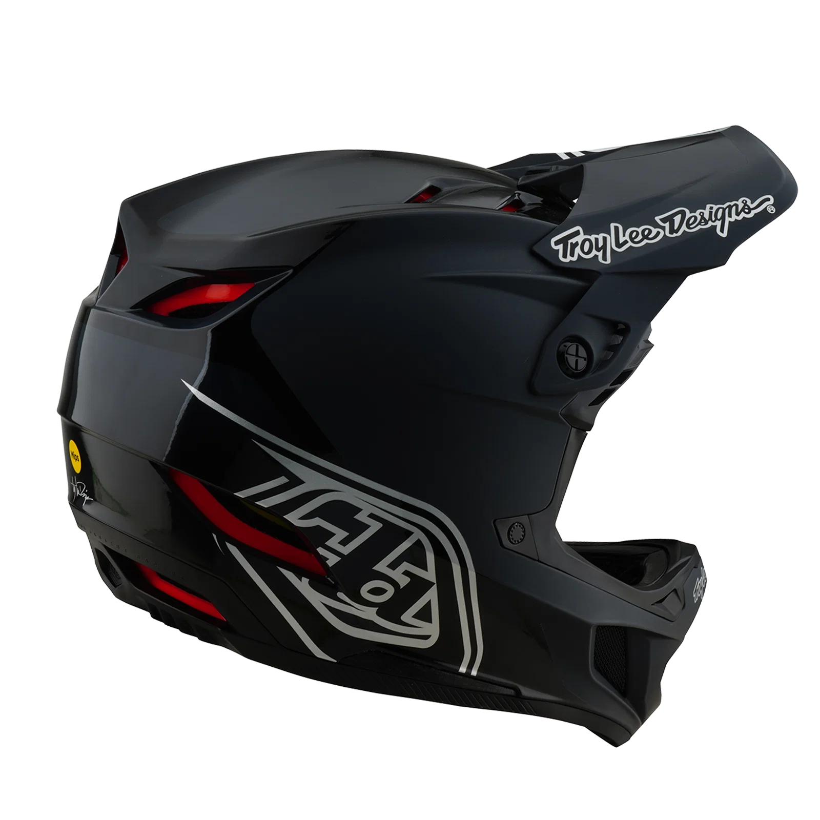 Kask MTB TROY LEE DESIGNS D4 POLYACRYLITE MIPS SHADOW czarny - Image 7