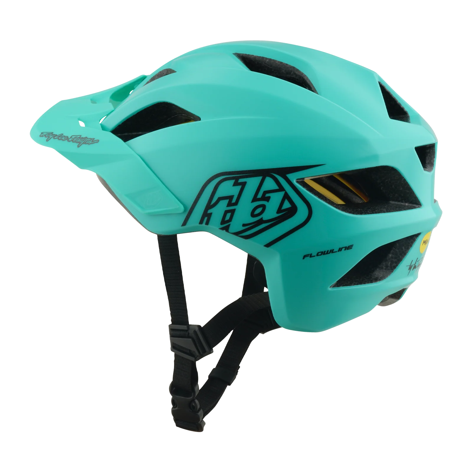 Kask MTB TROY LEE DESIGNS FLOWLINE POINT MIPS Junior Charcoal/Green - Image 3