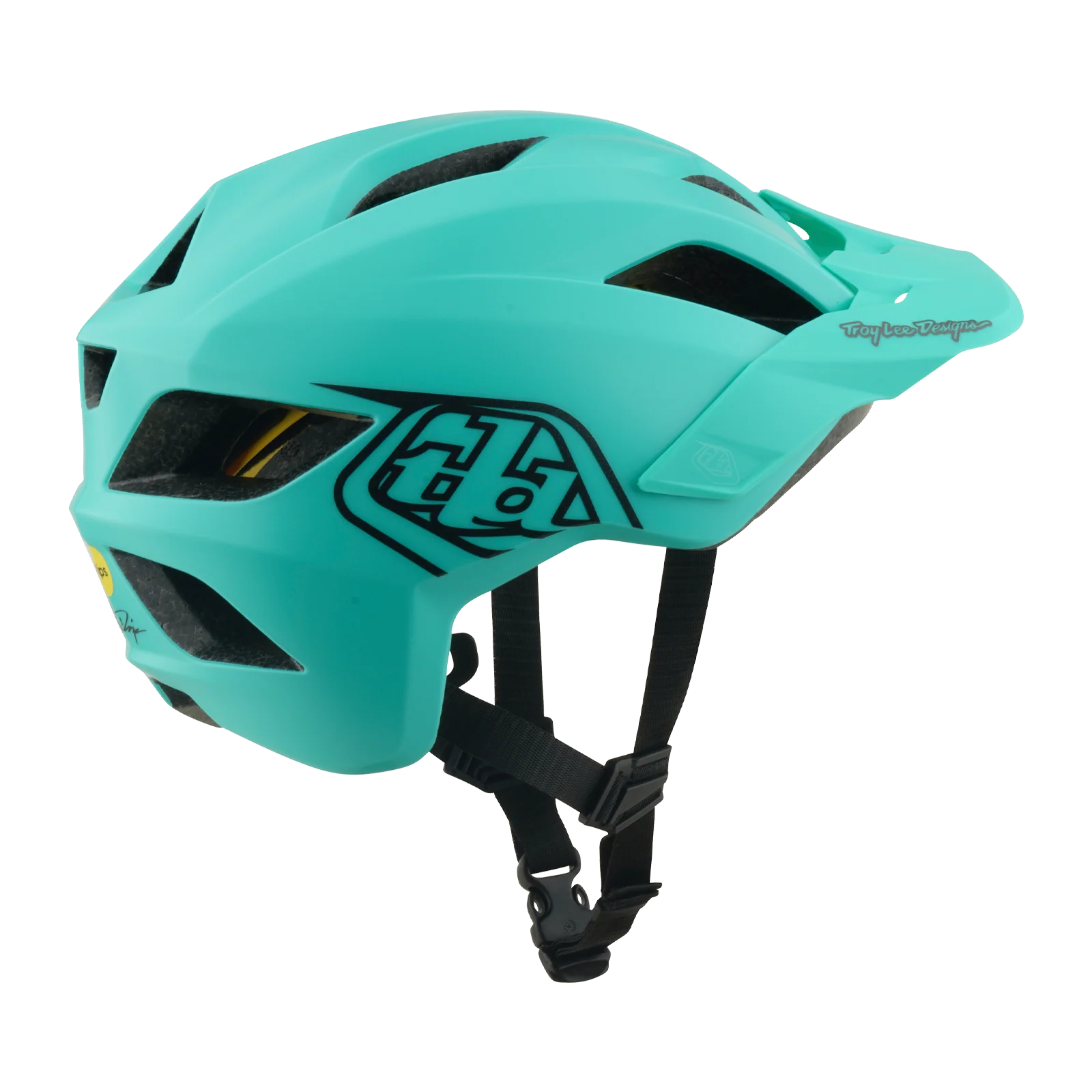 Kask MTB TROY LEE DESIGNS FLOWLINE POINT MIPS Junior Charcoal/Green - Image 5