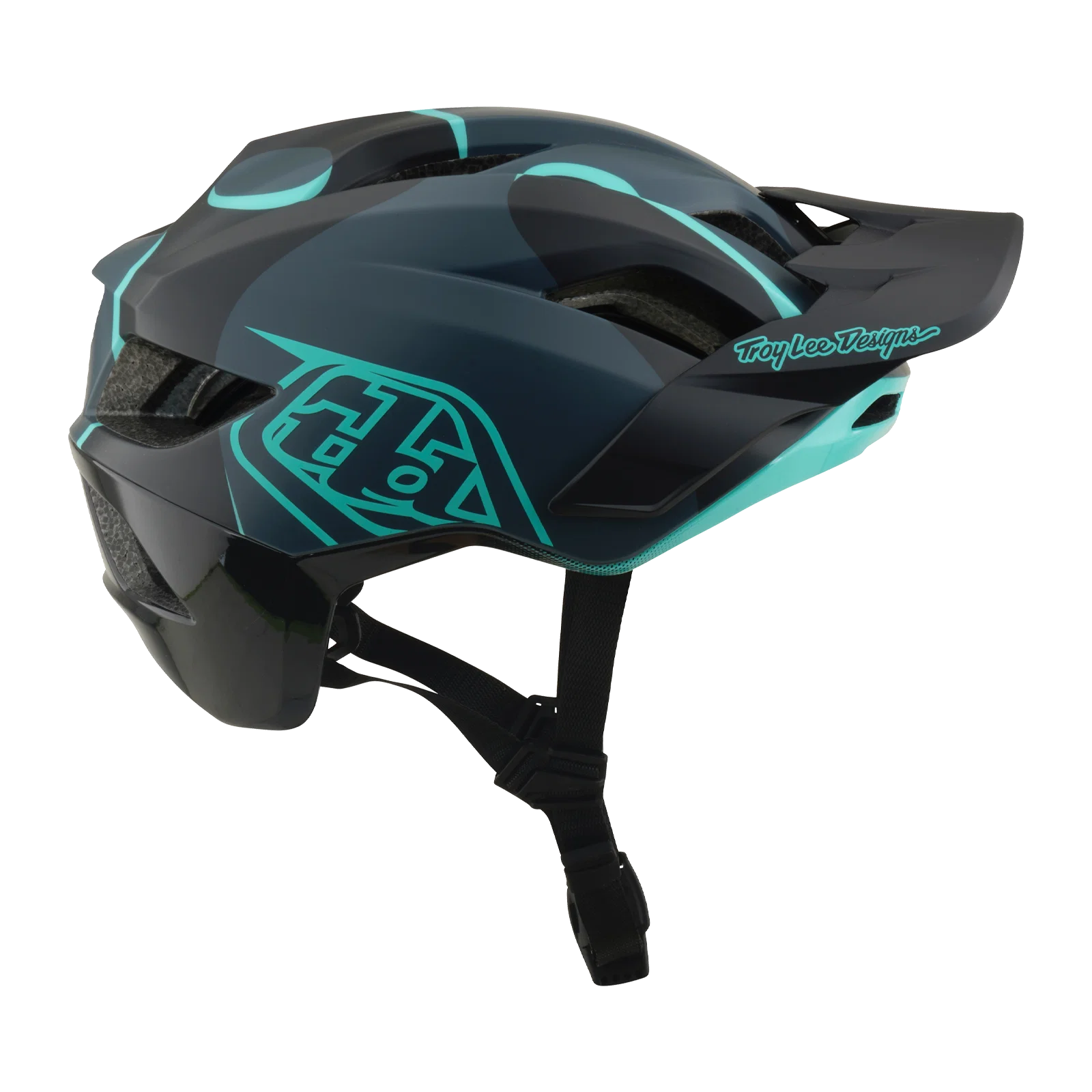 Kask MTB TROY LEE DESIGNS FLOWLINE SE MIPS BADGE Carbon/Blue - Image 2