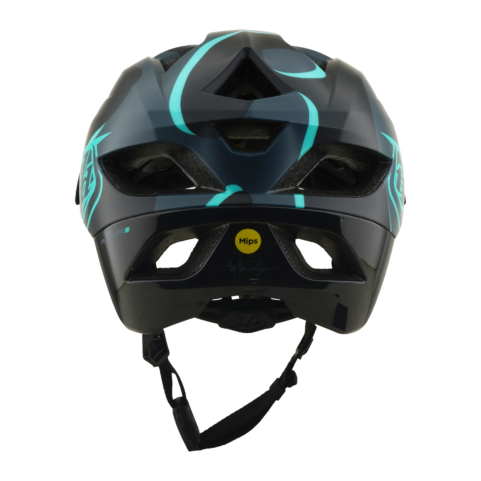 Kask MTB TROY LEE DESIGNS FLOWLINE SE MIPS BADGE Carbon/Blue - Image 3