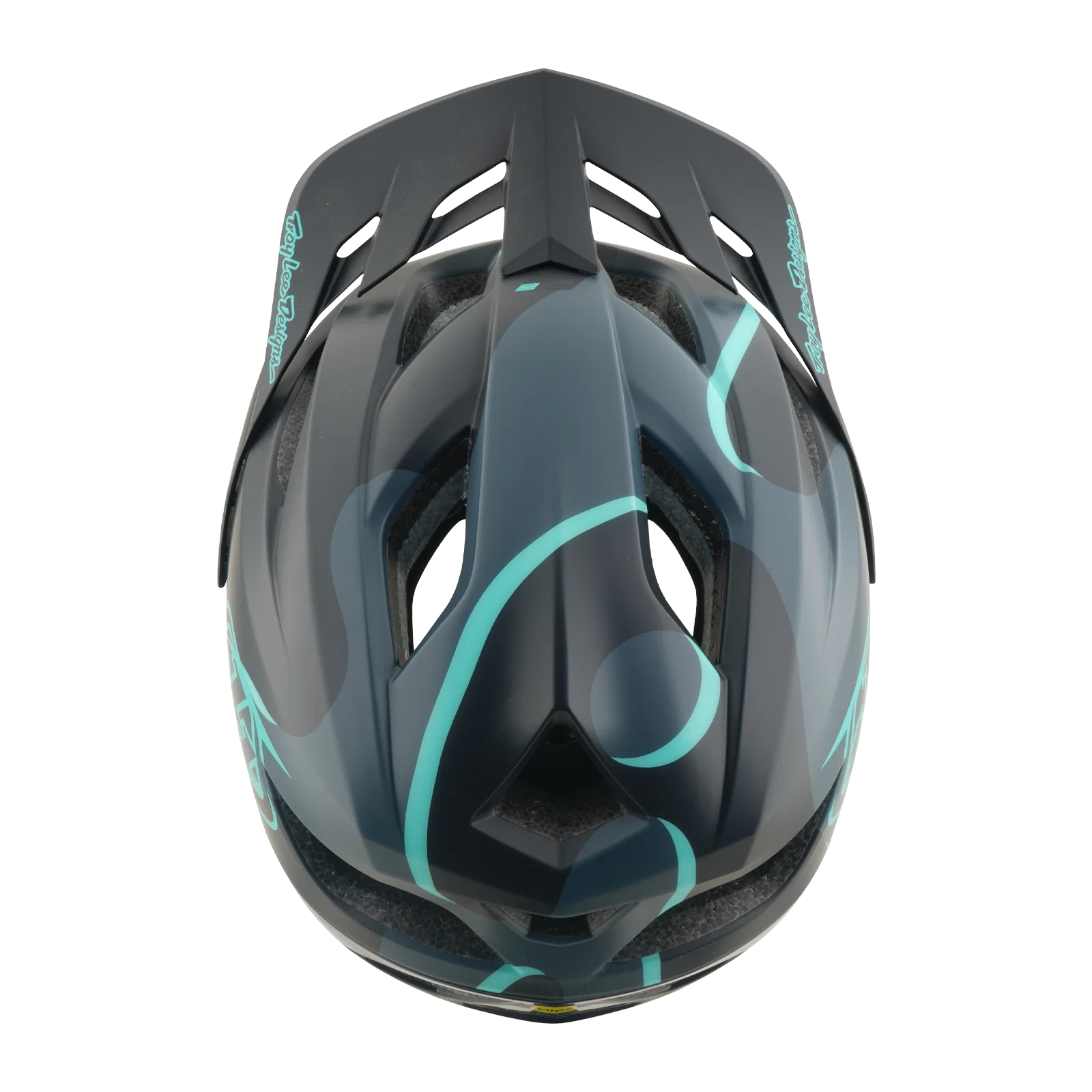 Kask MTB TROY LEE DESIGNS FLOWLINE SE MIPS BADGE Carbon/Blue - Image 4