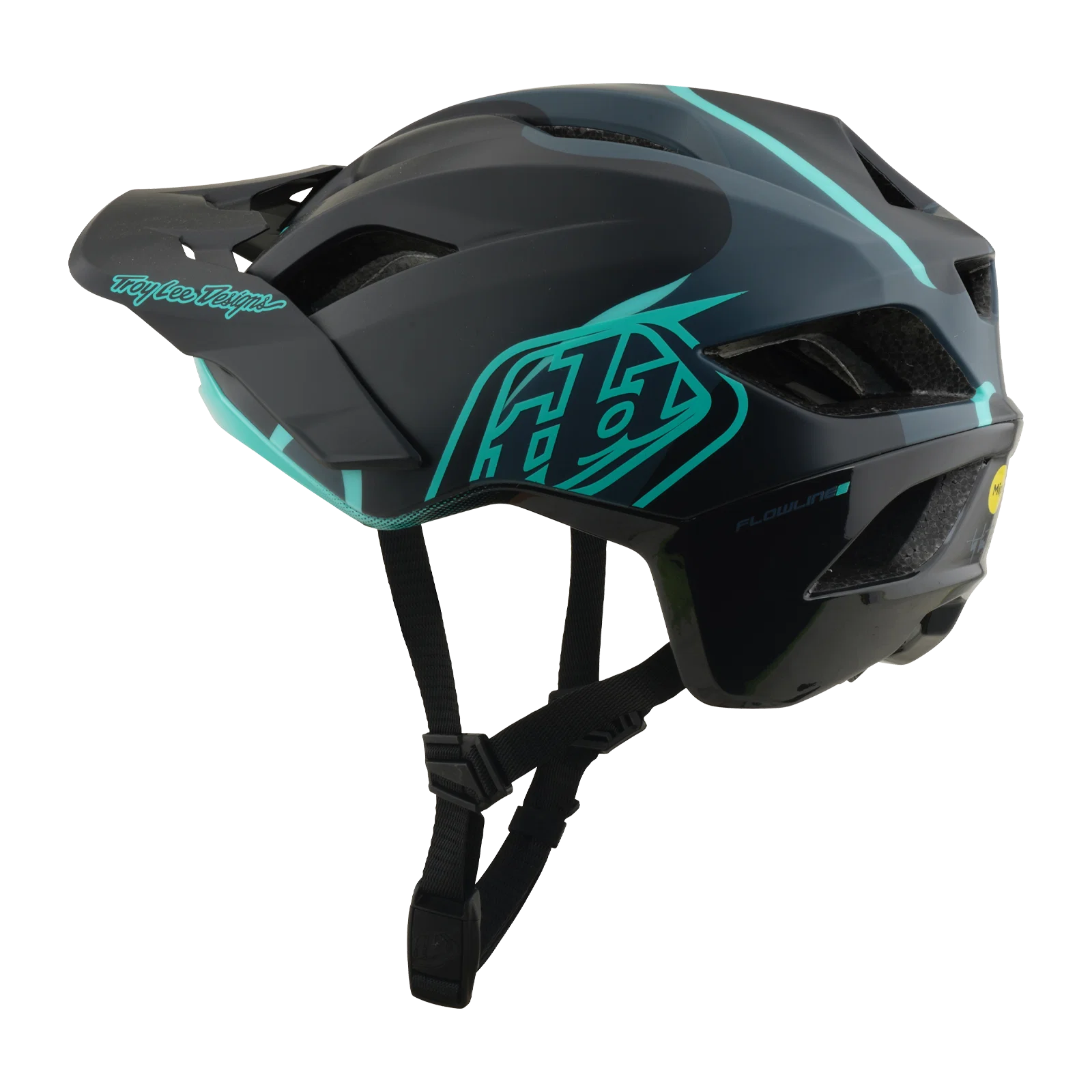 Kask MTB TROY LEE DESIGNS FLOWLINE SE MIPS BADGE Carbon/Blue - Image 8