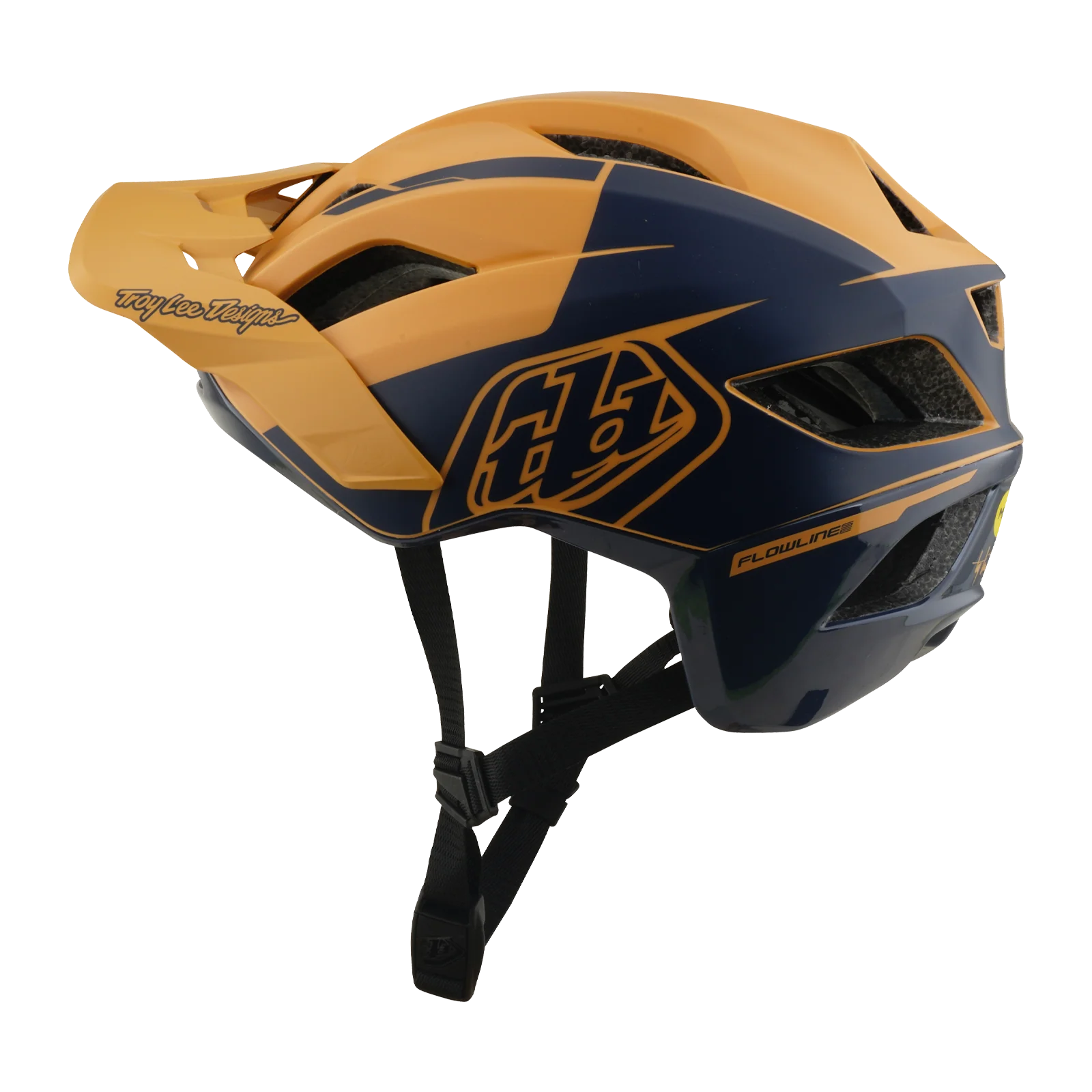 Kask MTB TROY LEE DESIGNS FLOWLINE SE MIPS HYDRO musztardowy/czarny - Image 3