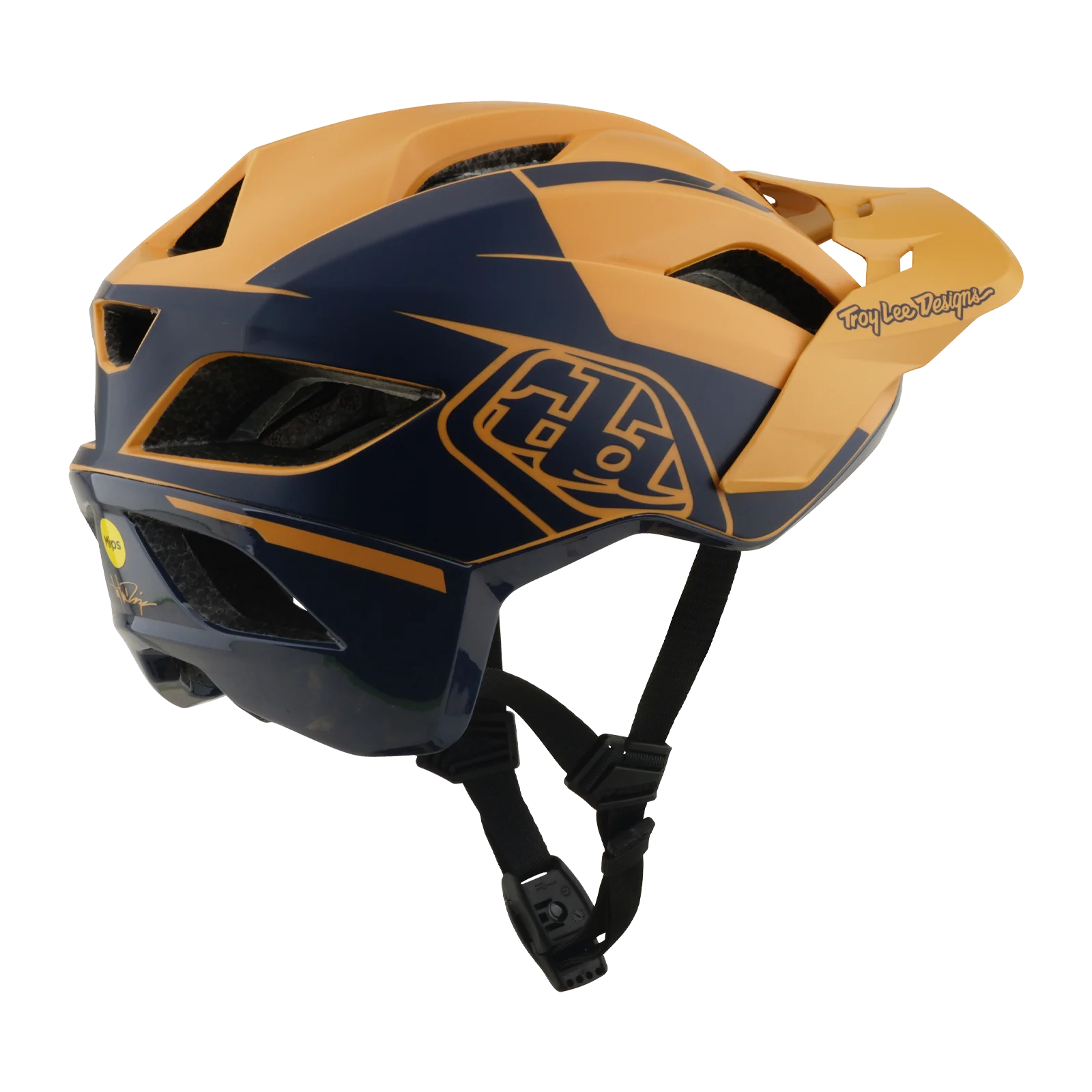Kask MTB TROY LEE DESIGNS FLOWLINE SE MIPS HYDRO musztardowy/czarny - Image 7