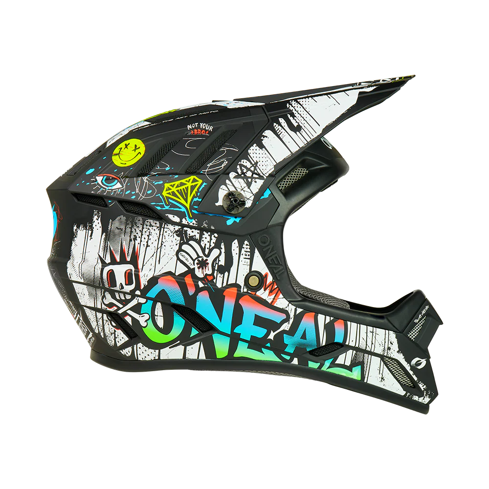 Kask O'NEAL BACKFLIP RANCID MTB czarny/biały - Image 3
