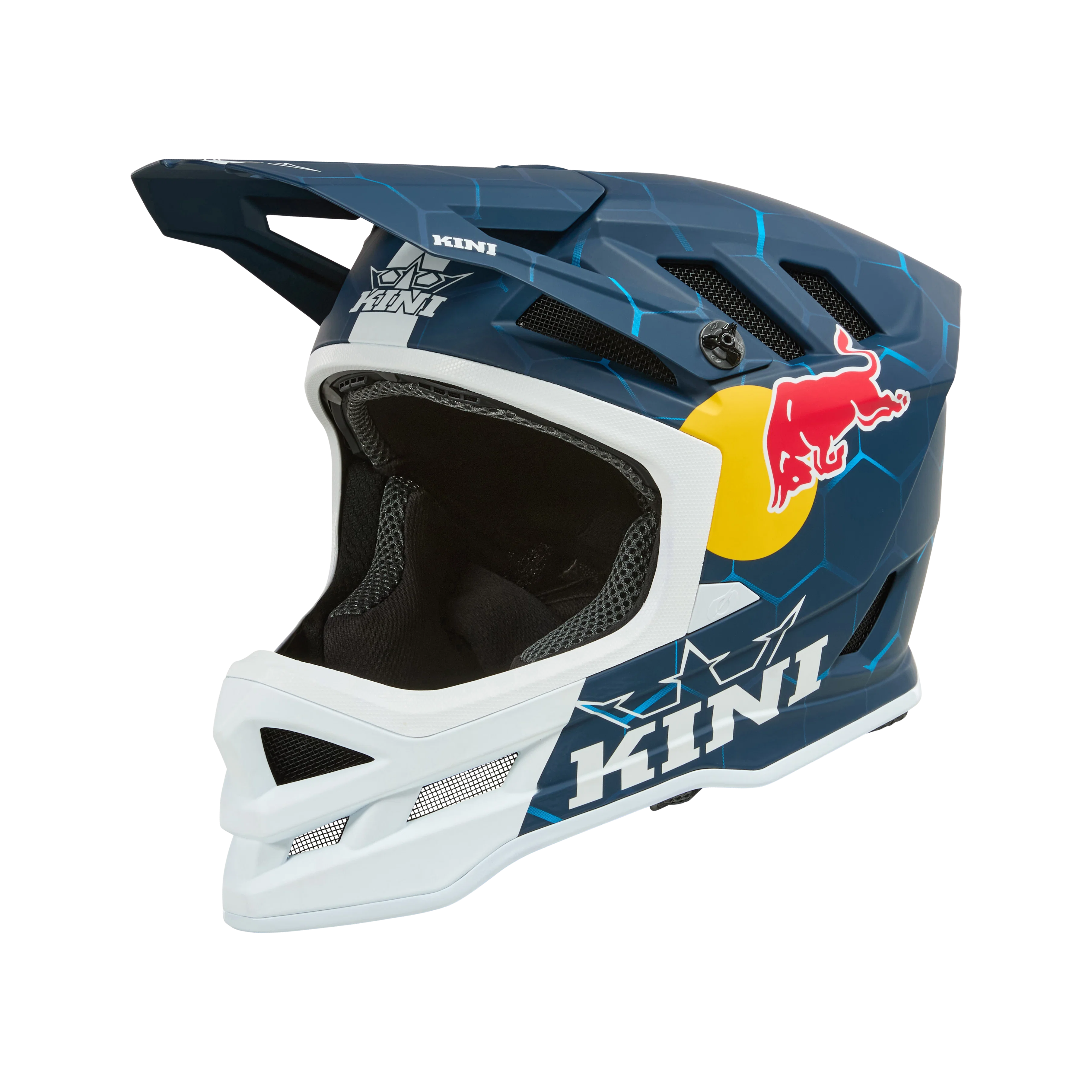 Kask O'NEAL DHC KINI RED BULL 1.0 MTB biały/niebieski