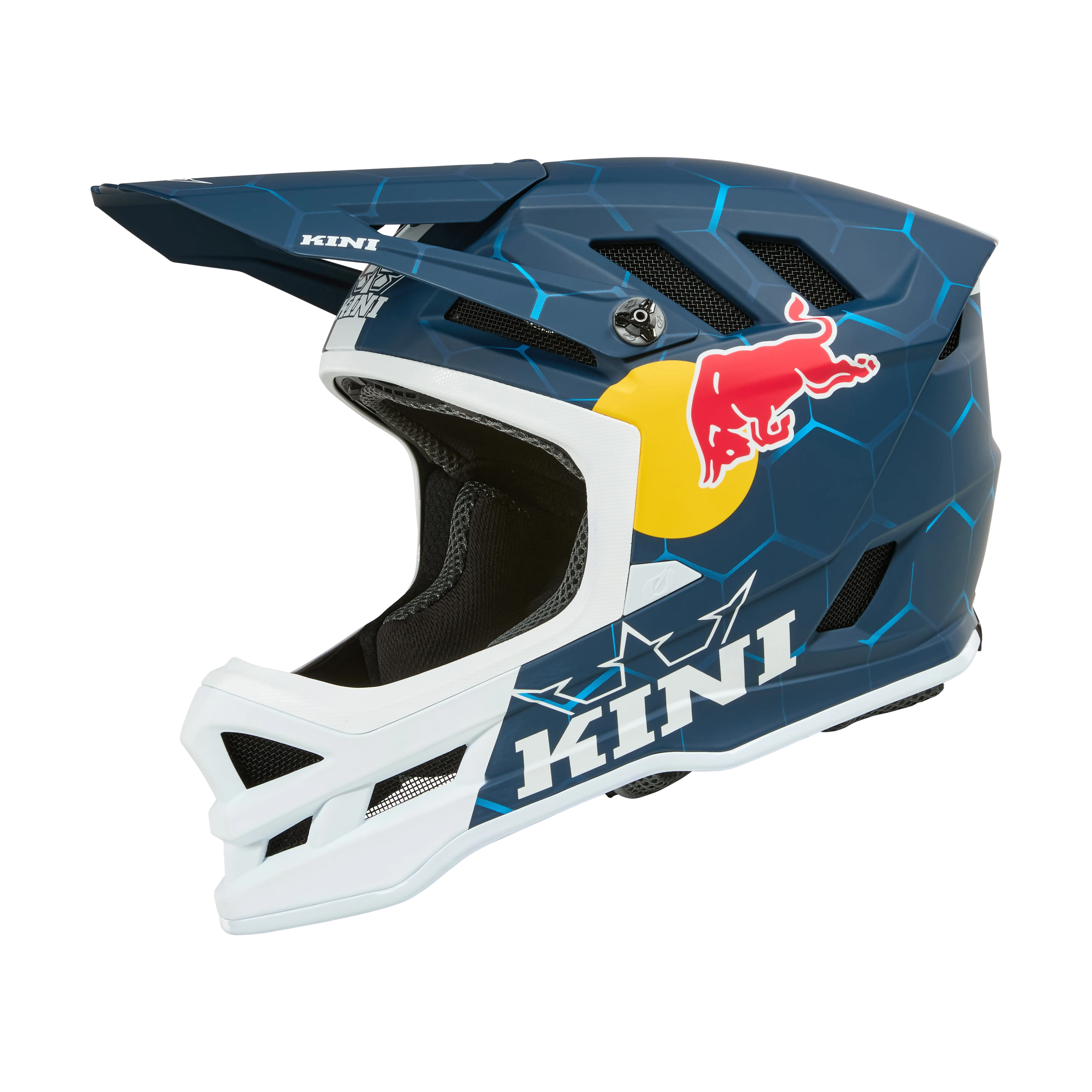 Kask O'NEAL DHC KINI RED BULL 1.0 MTB biały/niebieski - Image 2