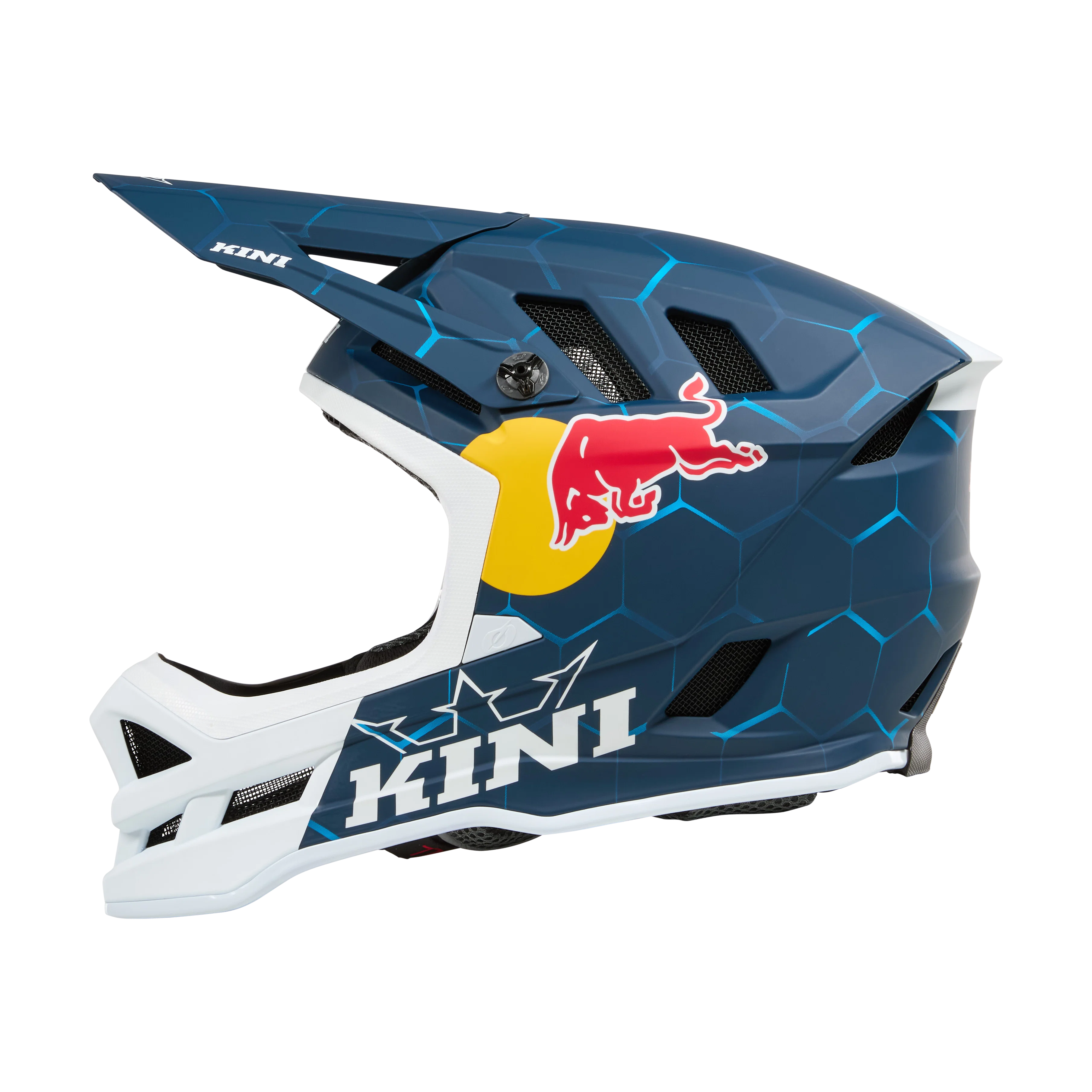 Kask O'NEAL DHC KINI RED BULL 1.0 MTB biały/niebieski - Image 3