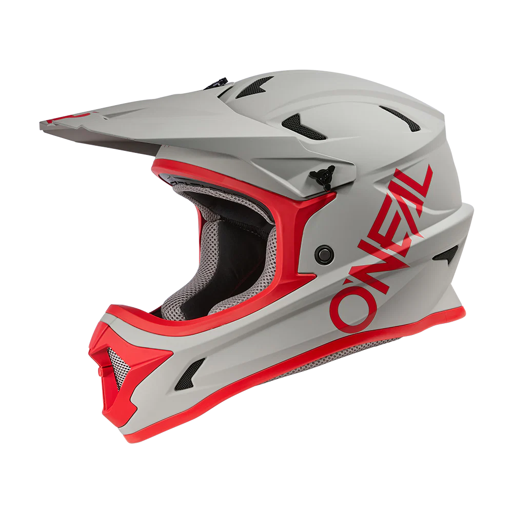 Kask MTB O'NEAL SONUS SOLID szary/czerwony - Image 2