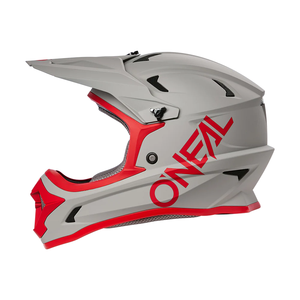 Kask MTB O'NEAL SONUS SOLID szary/czerwony - Image 3