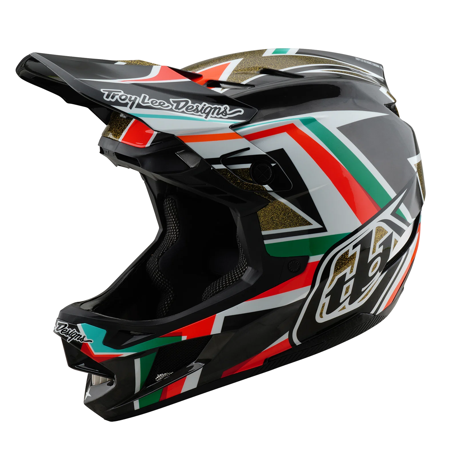 Kask MTB TROY LEE DESIGNS D4 CARBON MIPS Frames czarny/złoty