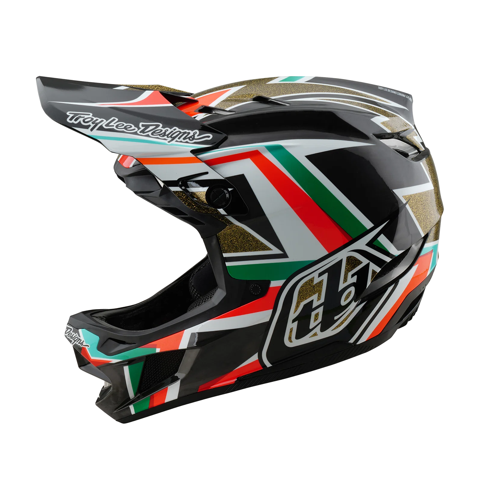 Kask MTB TROY LEE DESIGNS D4 CARBON MIPS Frames czarny/złoty - Image 2