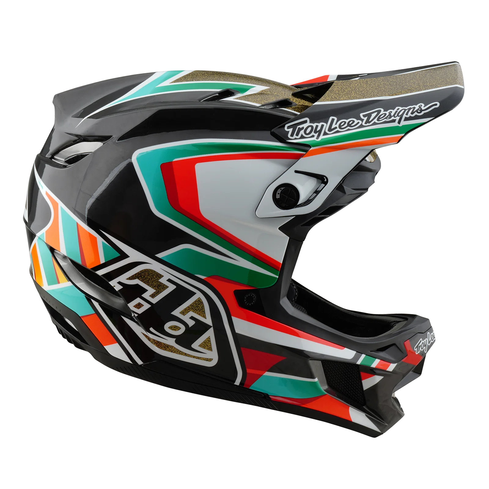 Kask MTB TROY LEE DESIGNS D4 CARBON MIPS Frames czarny/złoty - Image 3