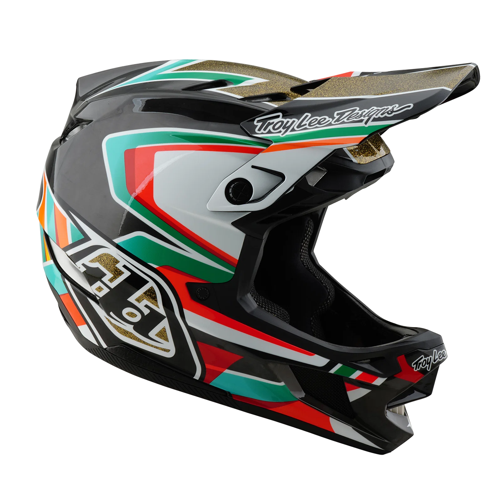 Kask MTB TROY LEE DESIGNS D4 CARBON MIPS Frames czarny/złoty - Image 4