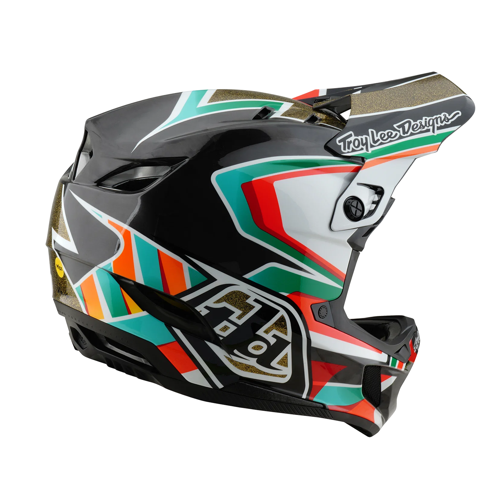 Kask MTB TROY LEE DESIGNS D4 CARBON MIPS Frames czarny/złoty - Image 6