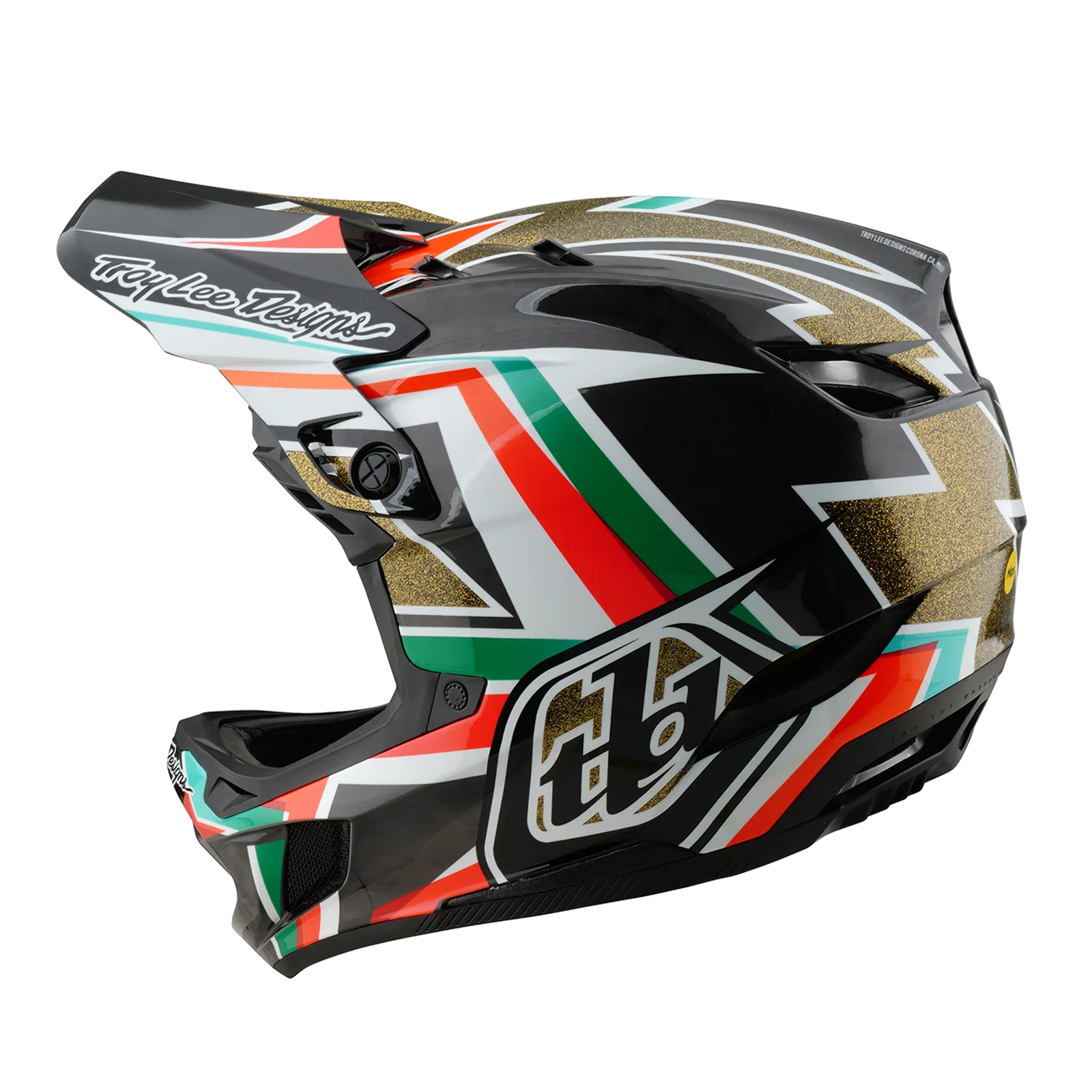 Kask MTB TROY LEE DESIGNS D4 CARBON MIPS Frames czarny/złoty - Image 8
