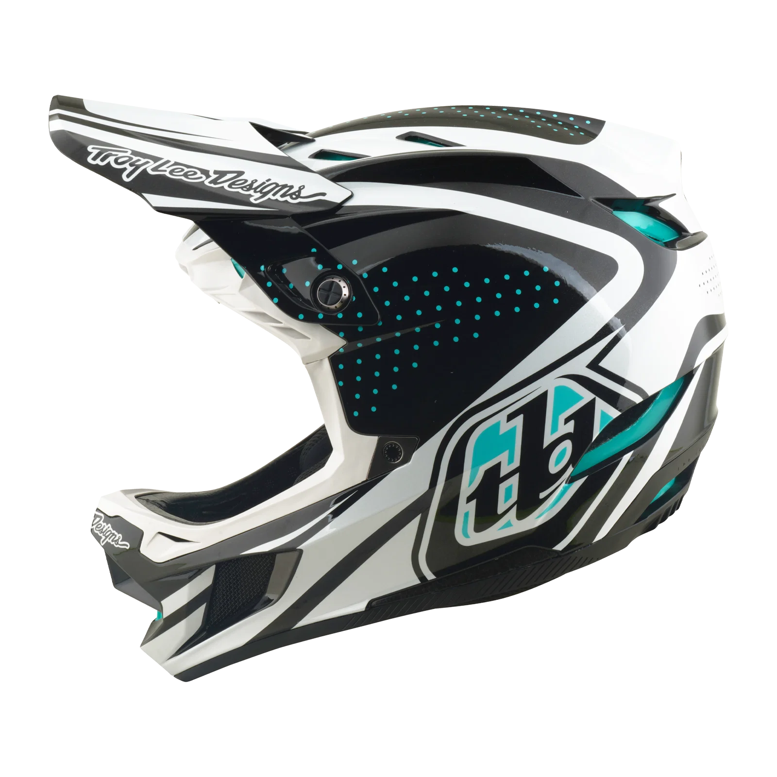 Kask rowerowy TROY LEE DESIGNS D4 POLYACRYLITE MIPS THE LINE Charcoal/White