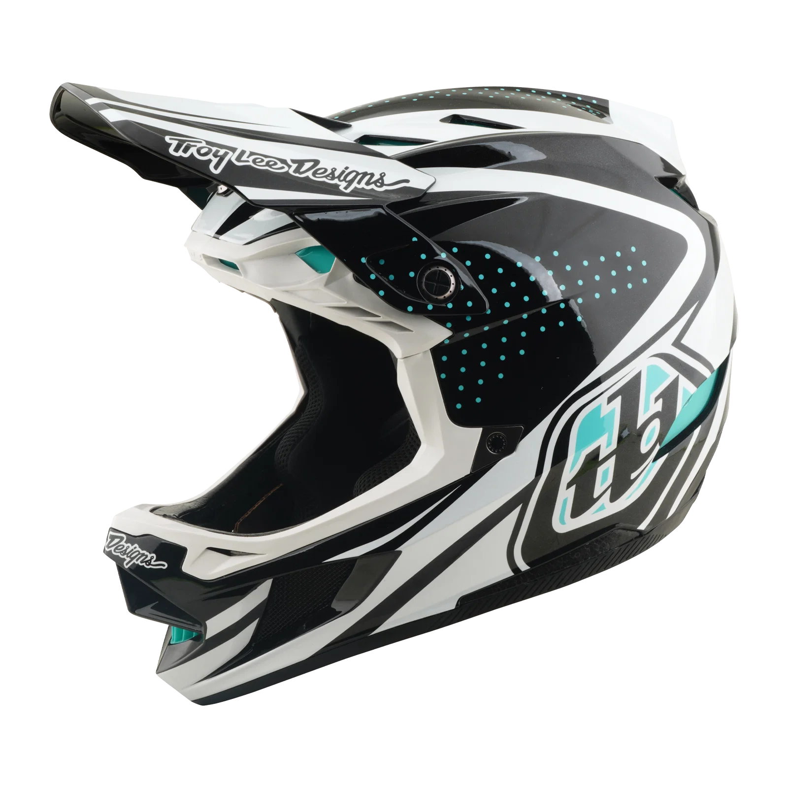 Kask rowerowy TROY LEE DESIGNS D4 POLYACRYLITE MIPS THE LINE Charcoal/White - Image 6