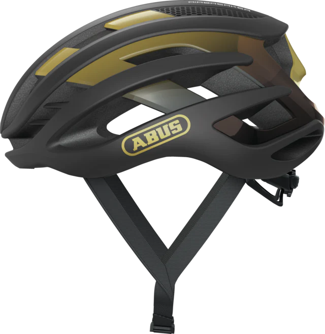 Kask szosowy ABUS AIRBREAKER czarny/złoty