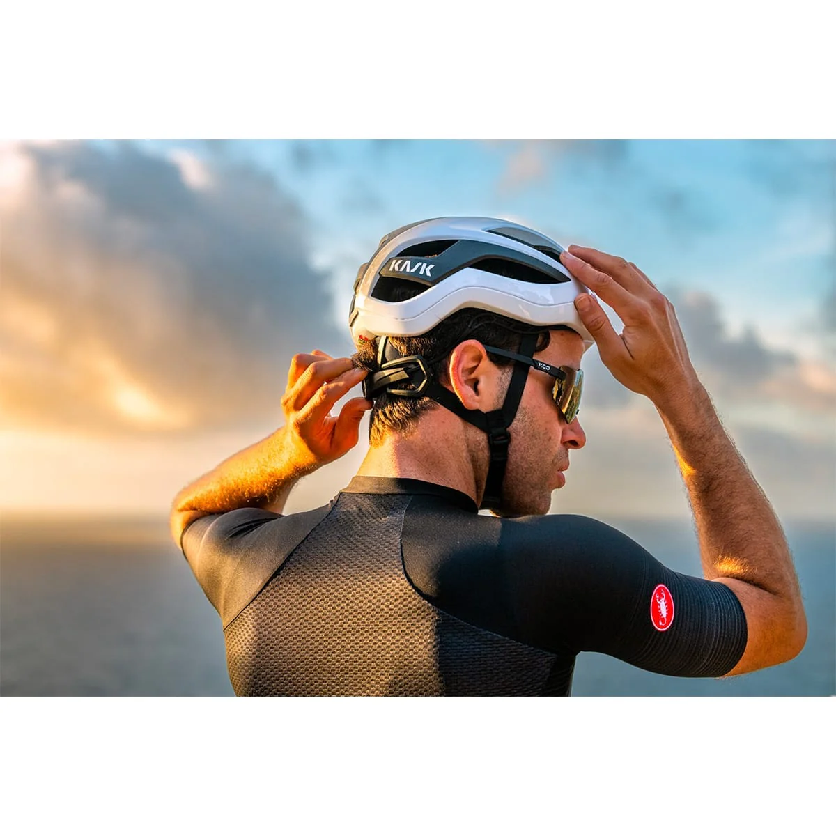 Kask szosowy KASK ELEMENTO biały - Image 7