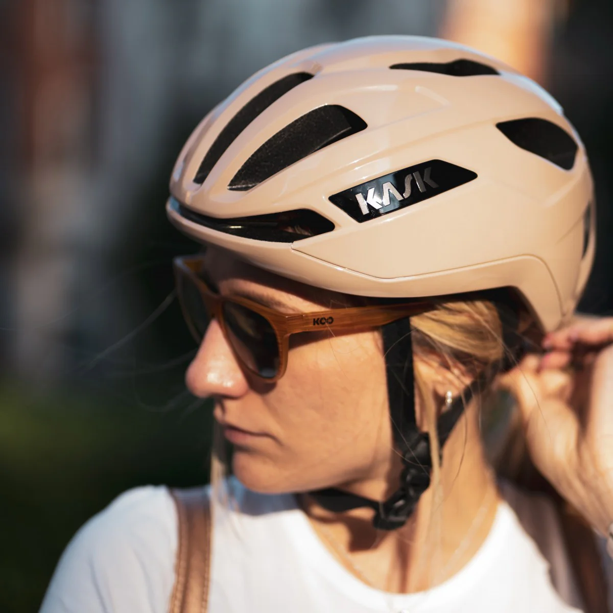 Kask szosowy KASK SINTESI beżowy - Image 5