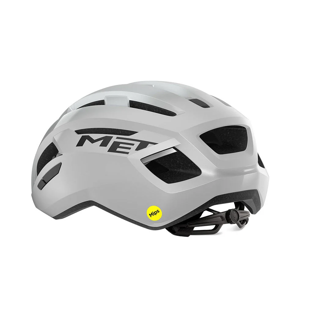 Kask szosowy MET VINCI MIPS biały srebrny błyszczący - Image 3