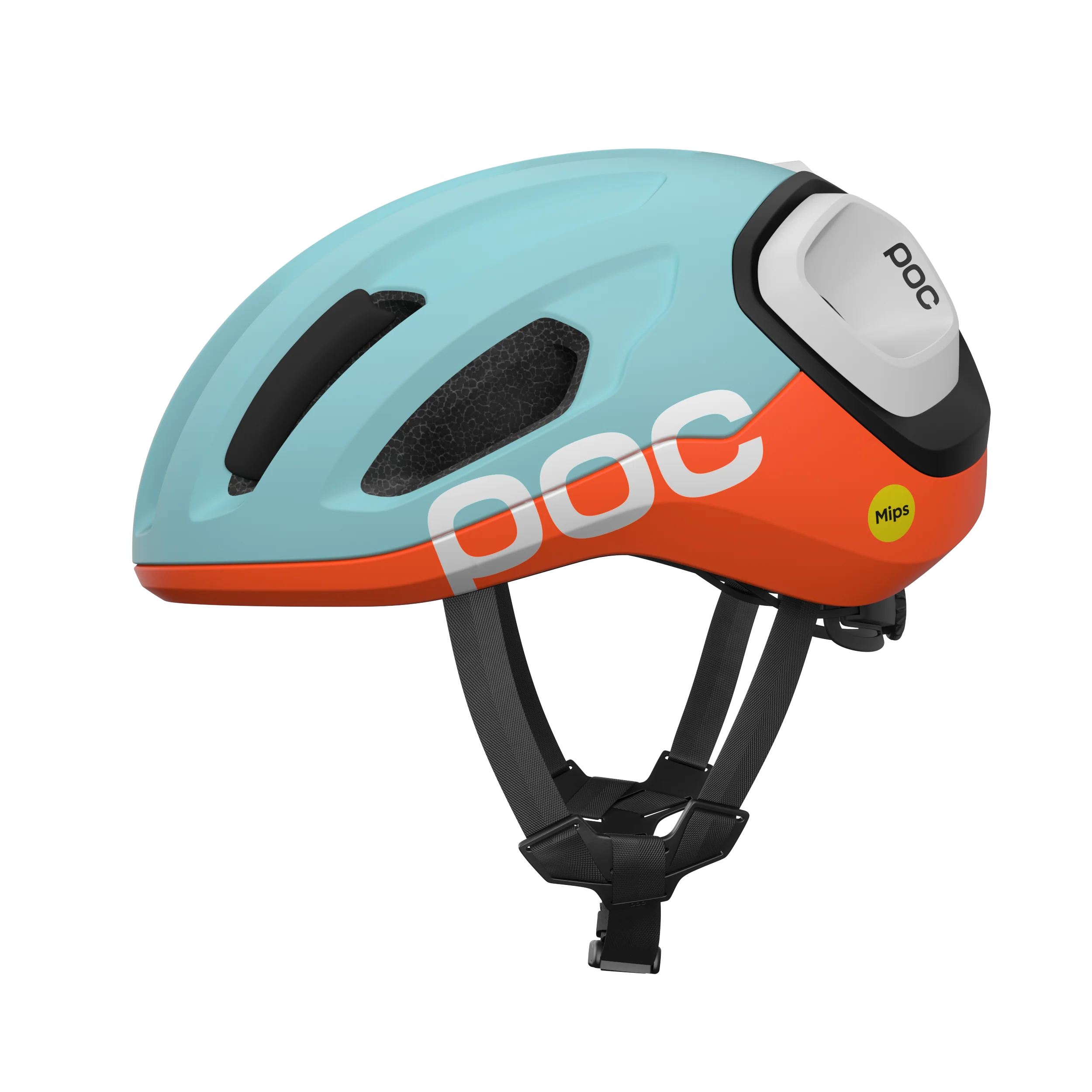 Kask szosowy POC AMIDAL MIPS niebieski/pomarańczowy matowy