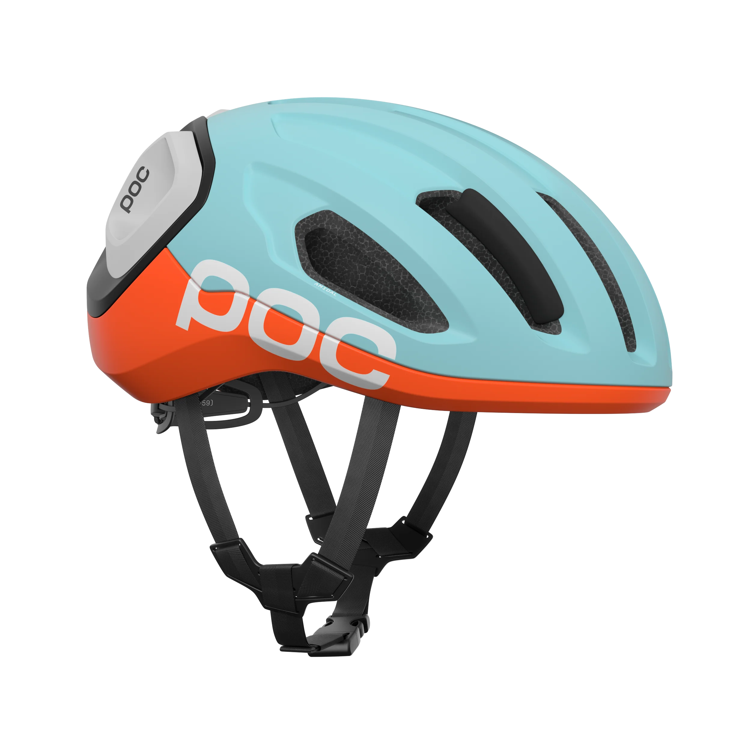 Kask szosowy POC AMIDAL MIPS niebieski/pomarańczowy matowy - Image 3