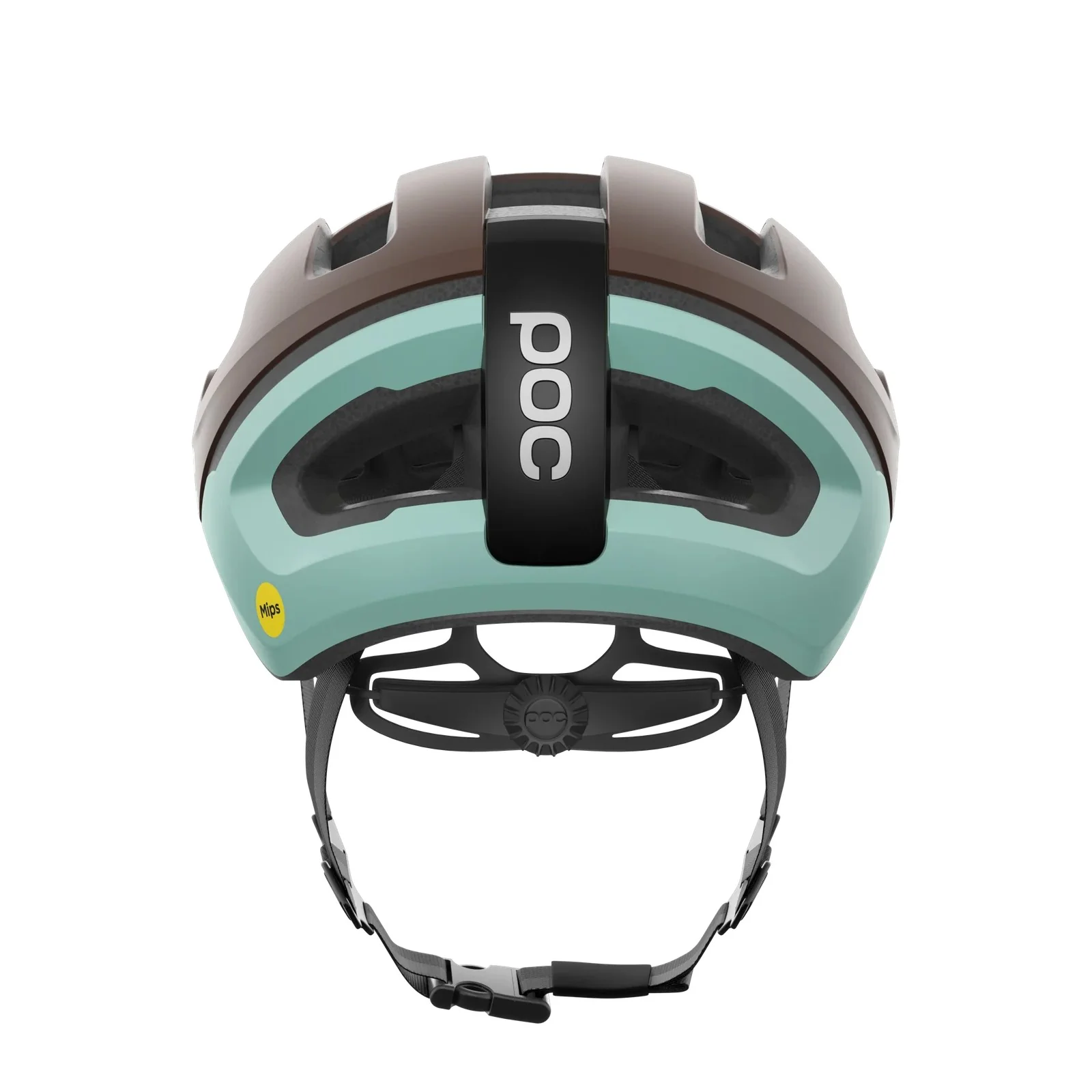 Kask szosowy POC OMNE AIR MIPS z brązowym/niebieskim logo - Image 4
