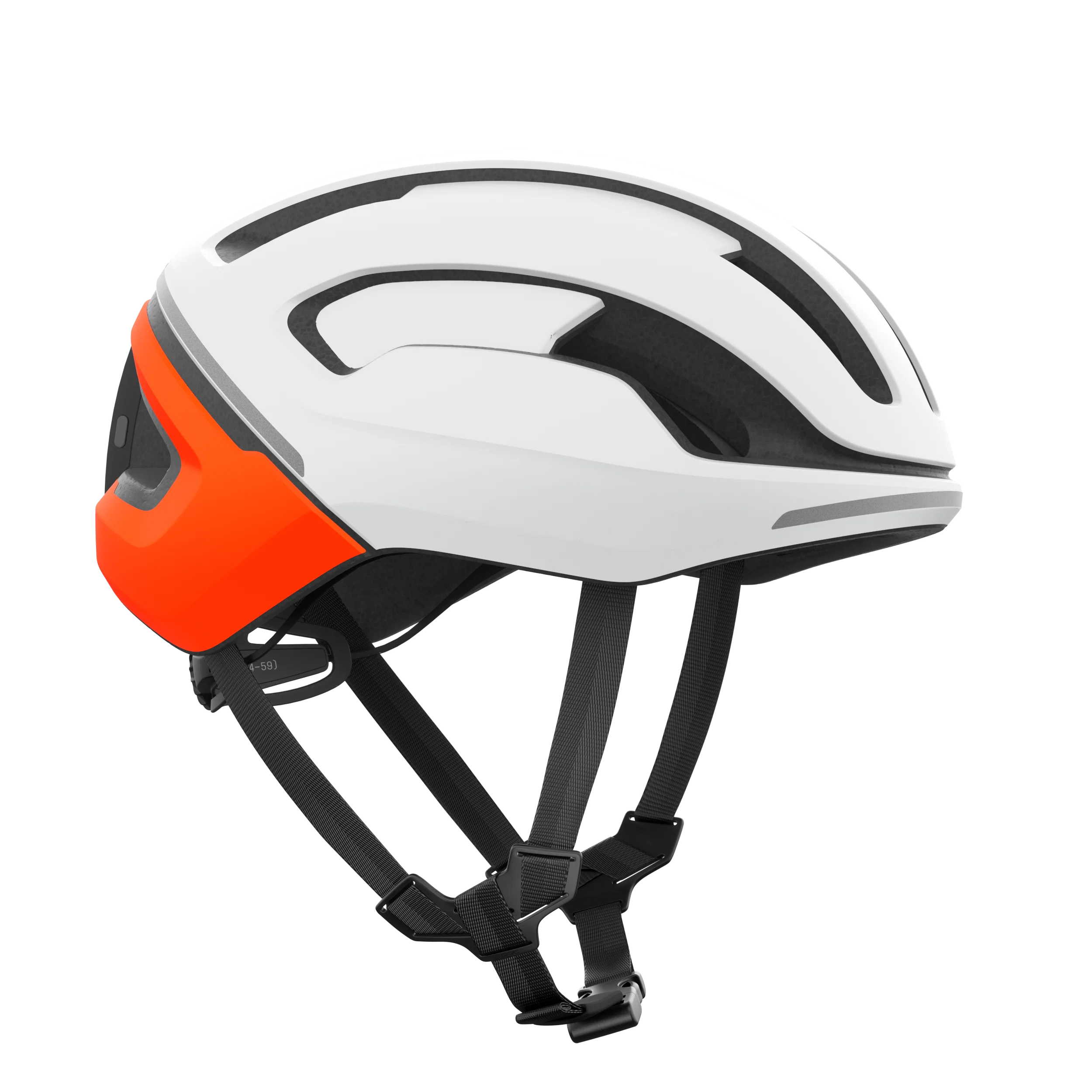 Kask szosowy POC OMNE BEACON MIPS biały/pomarańczowy matowy - Image 3