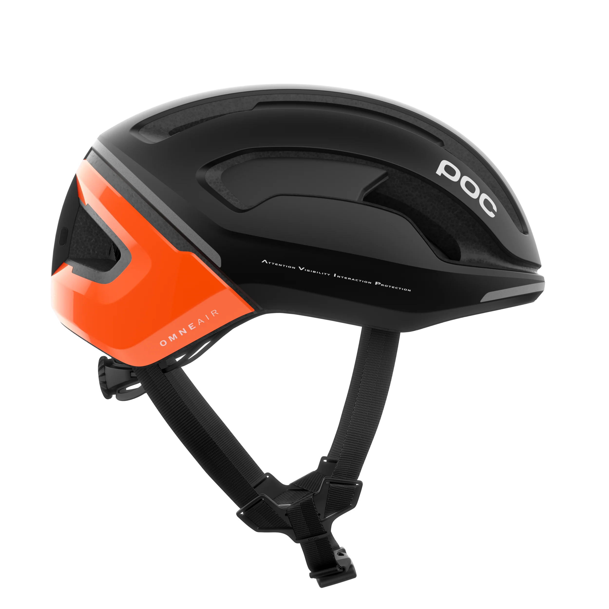 Kask szosowy POC OMNE BEACON MIPS czarny/pomarańczowy fluorescencyjny AVIP - Image 3