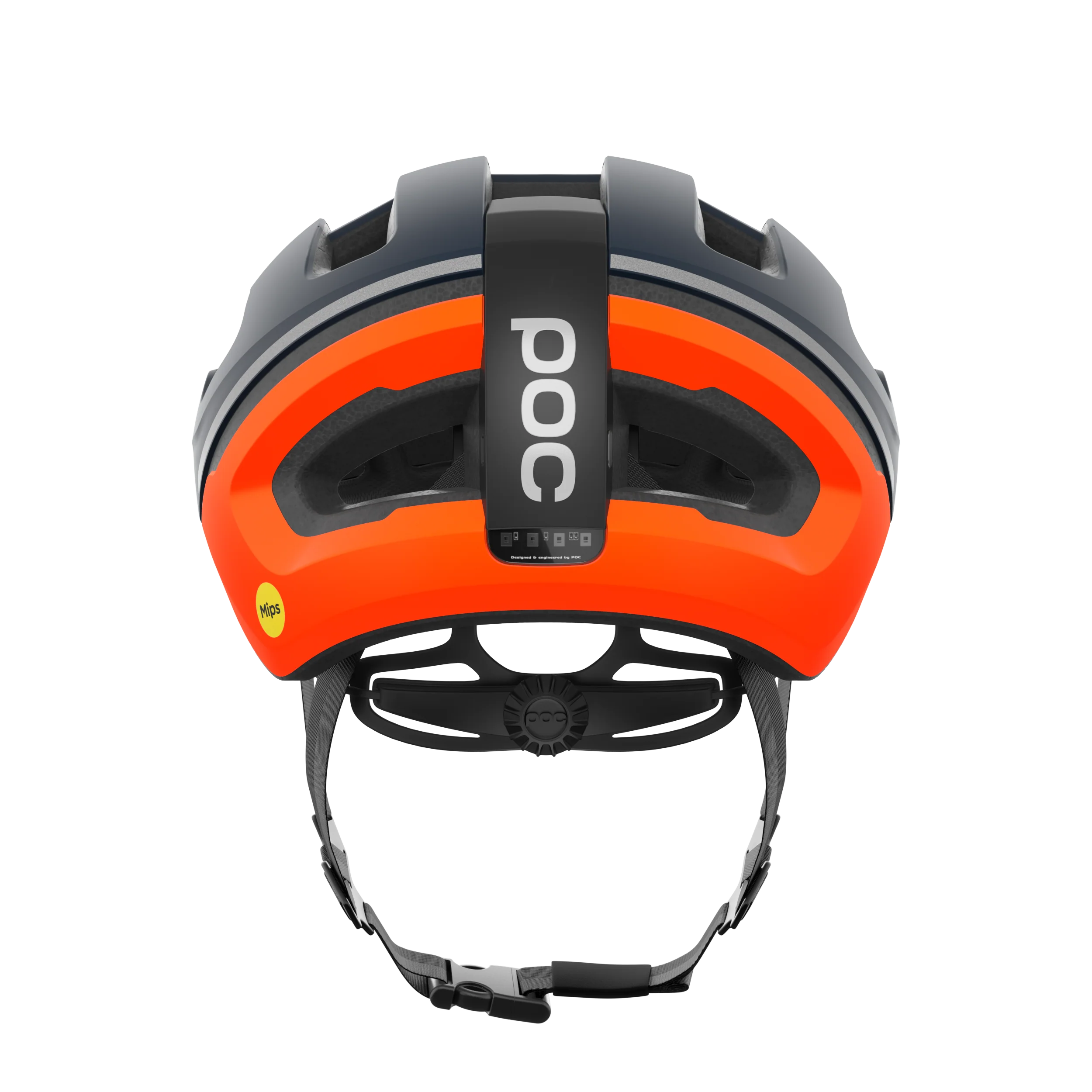 Kask szosowy POC OMNE BEACON MIPS niebieski/pomarańczowy matowy - Image 4
