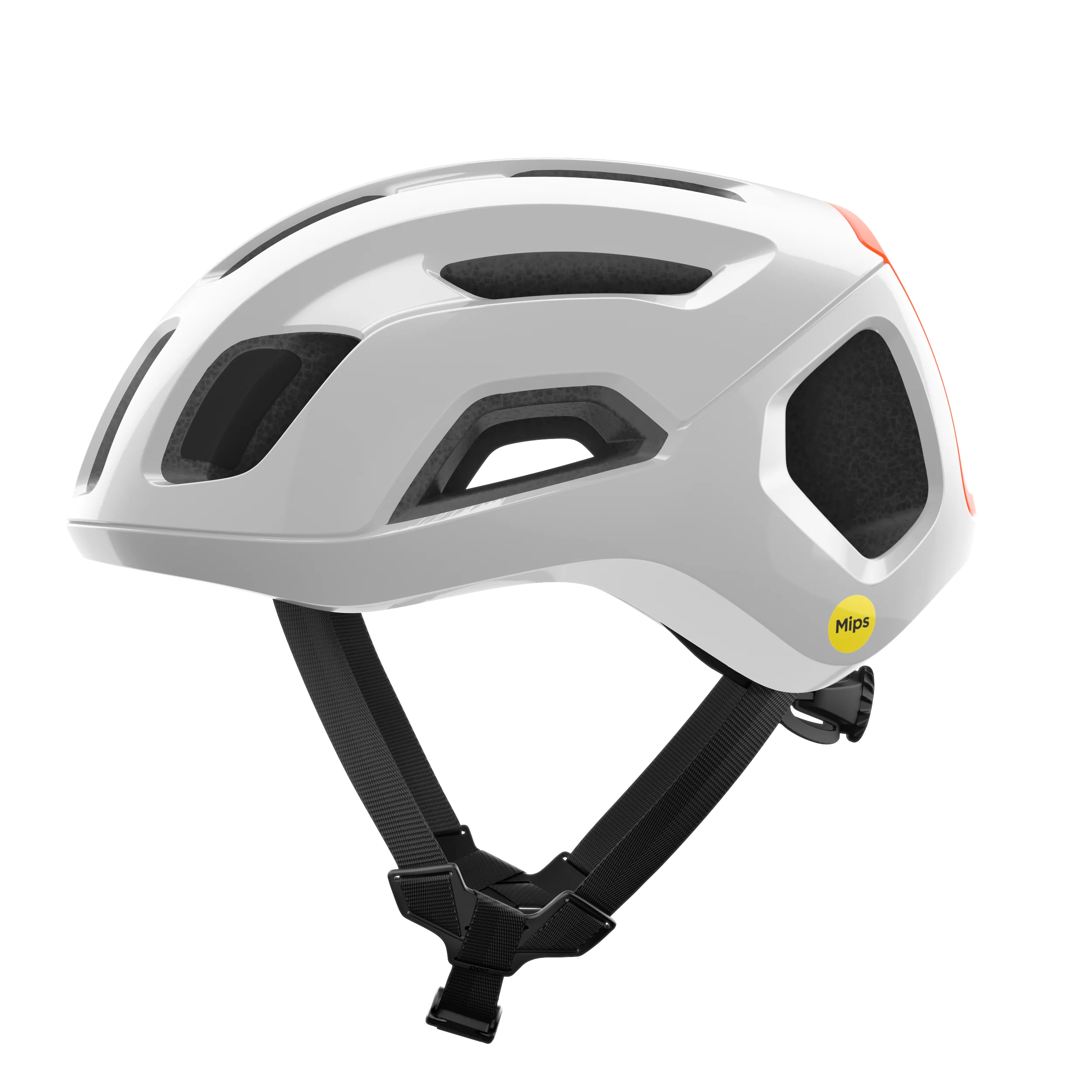 Kask szosowy POC VENTRAL AIR MIPS biały/pomarańczowy fluo