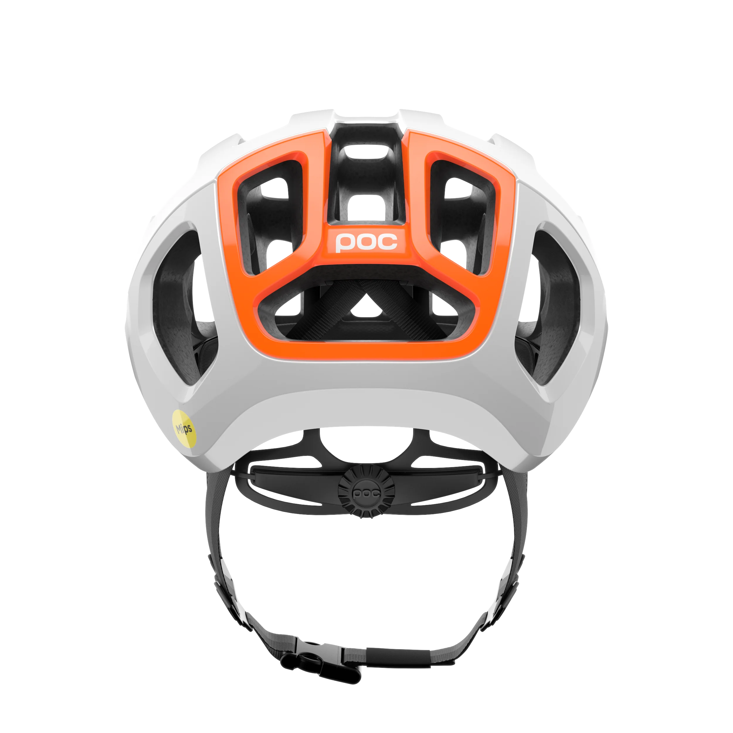 Kask szosowy POC VENTRAL AIR MIPS biały/pomarańczowy fluo - Image 4