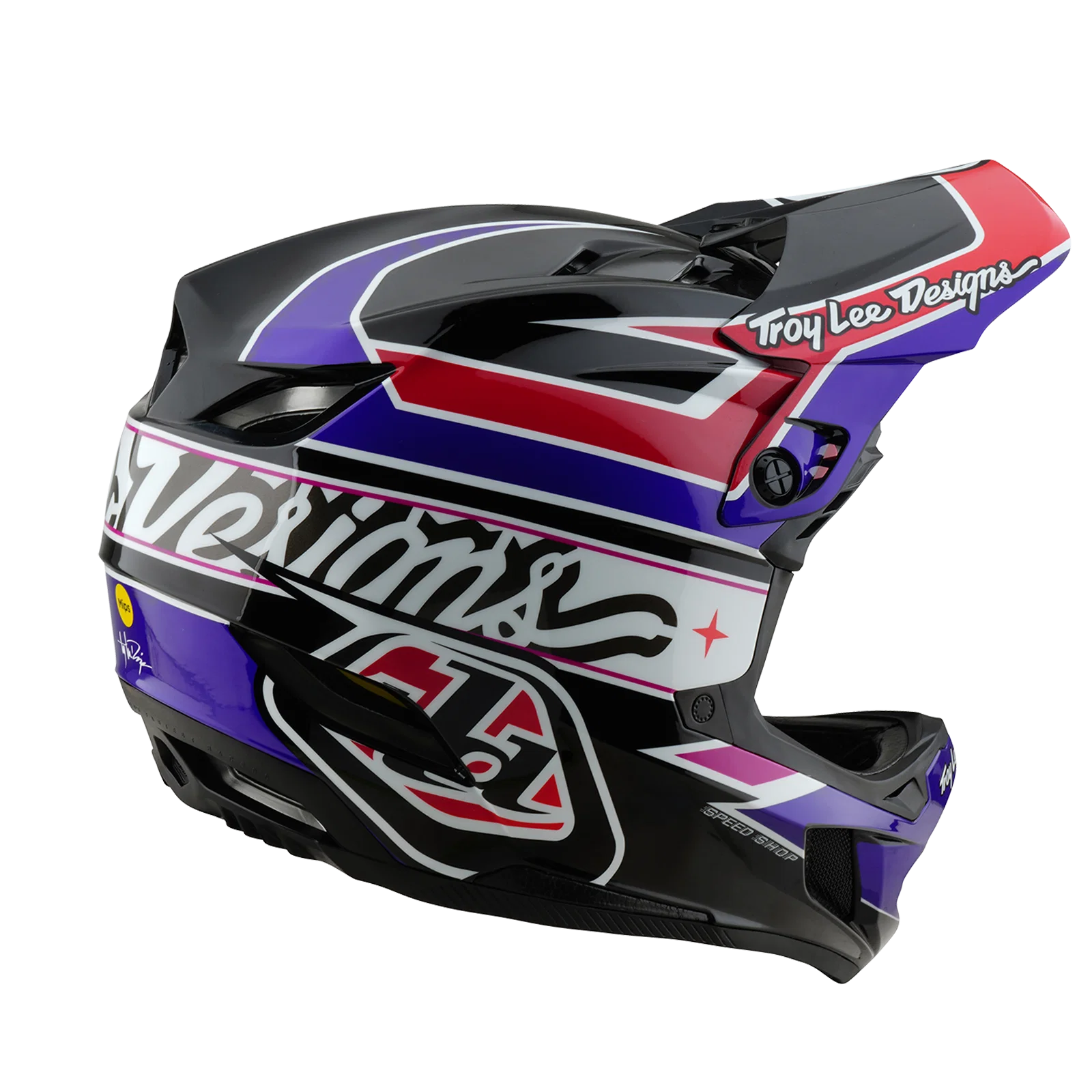 Kask MTB Troy Lee Design D4 POLYACRYLITE MIPS LINEAR czarny - Image 4
