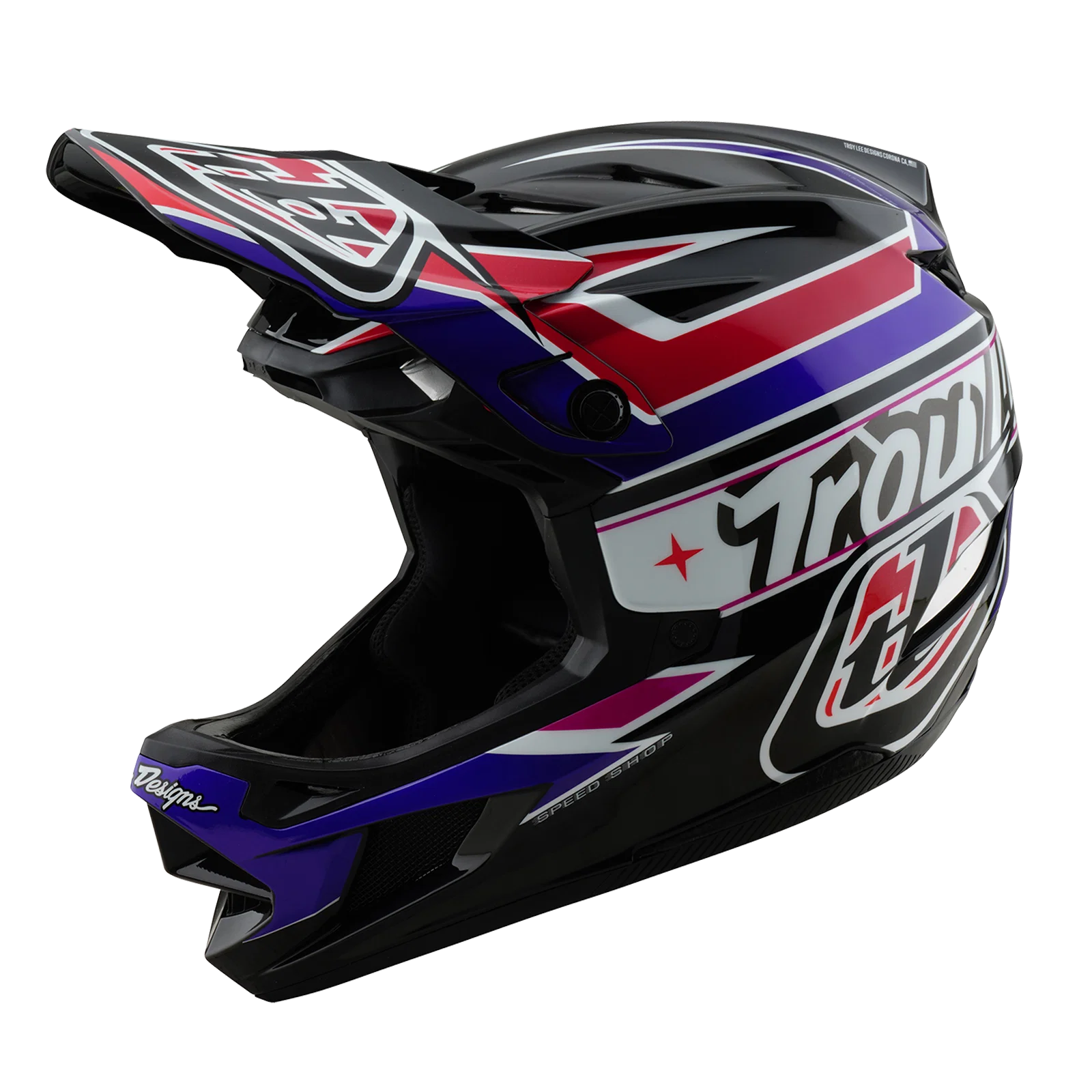 Kask MTB Troy Lee Design D4 POLYACRYLITE MIPS LINEAR czarny - Image 7