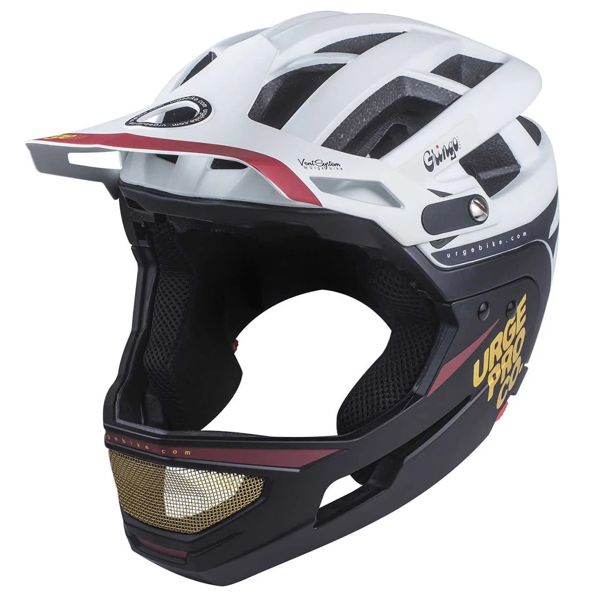 Kask URGE GRINGO DE LA SIERRA MTB biały/czarny - Image 2