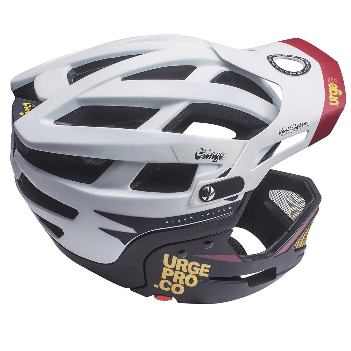 Kask URGE GRINGO DE LA SIERRA MTB biały/czarny - Image 5