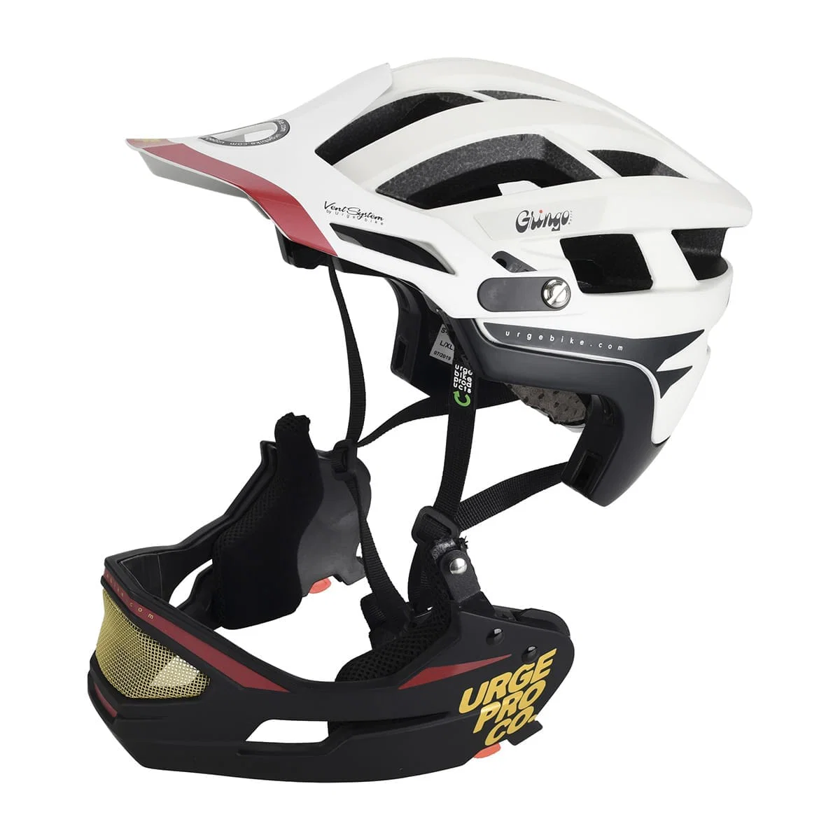 Kask URGE GRINGO DE LA SIERRA MTB biały/czarny - Image 8